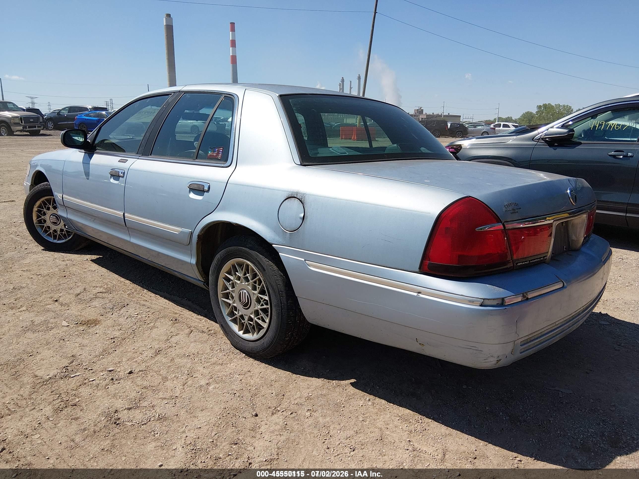 2000 Mercury Grand Marquis Gs Blue vin: 2MEFM74W0YX627167