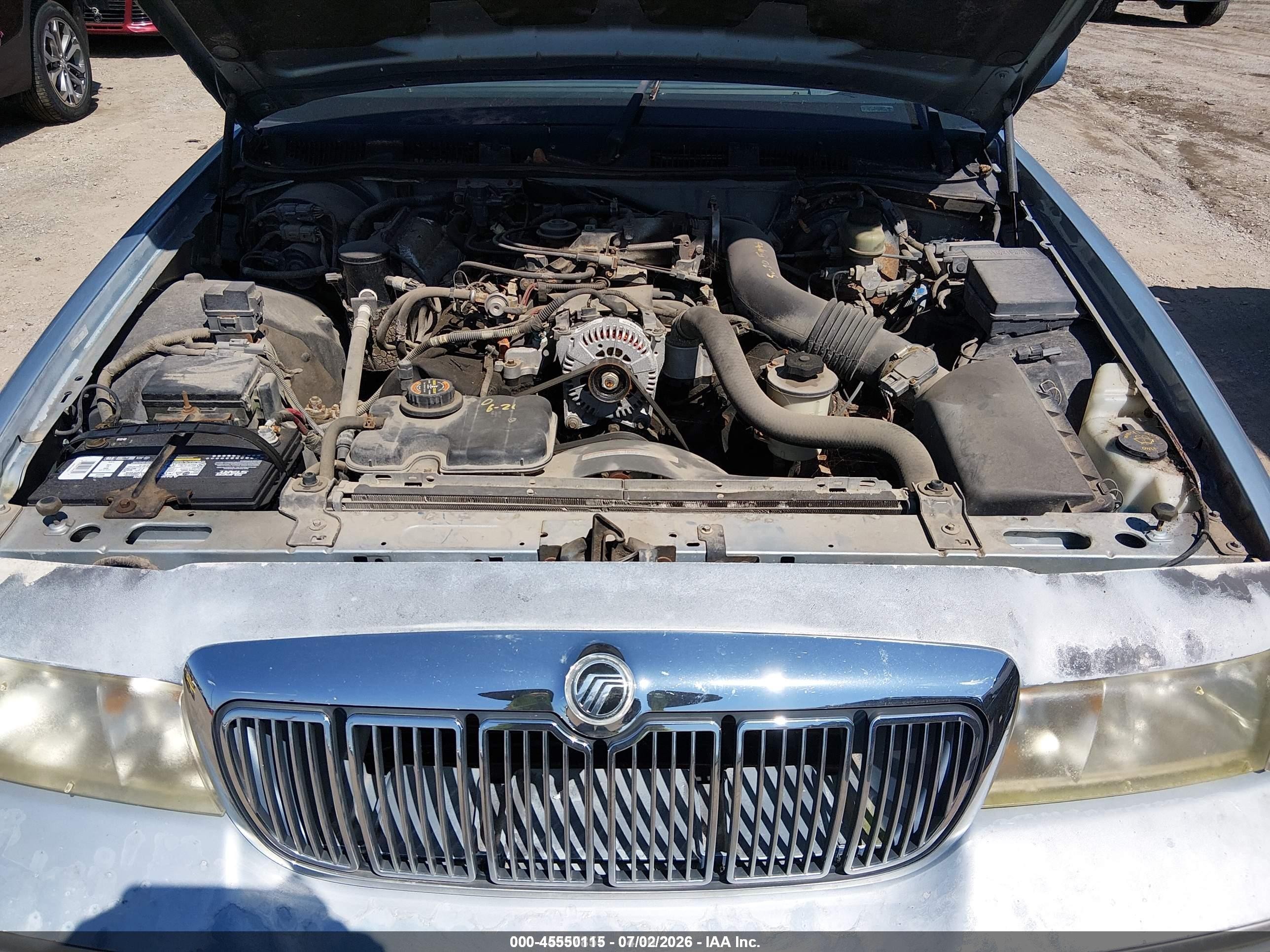 2000 Mercury Grand Marquis Gs Blue vin: 2MEFM74W0YX627167