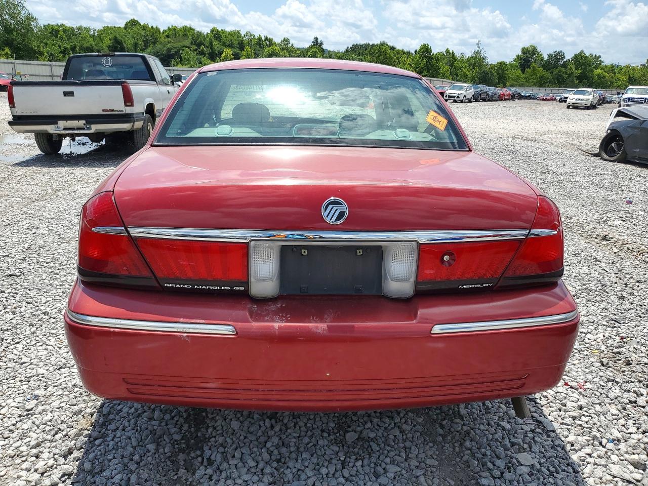 2000 Mercury Grand Marquis Gs Burgundy vin: 2MEFM74W0YX662811