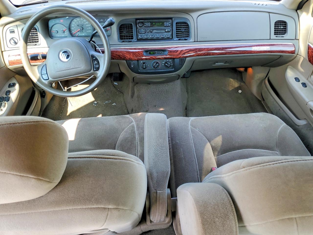 2001 Mercury Grand Marquis Gs Tan vin: 2MEFM74W11X660250