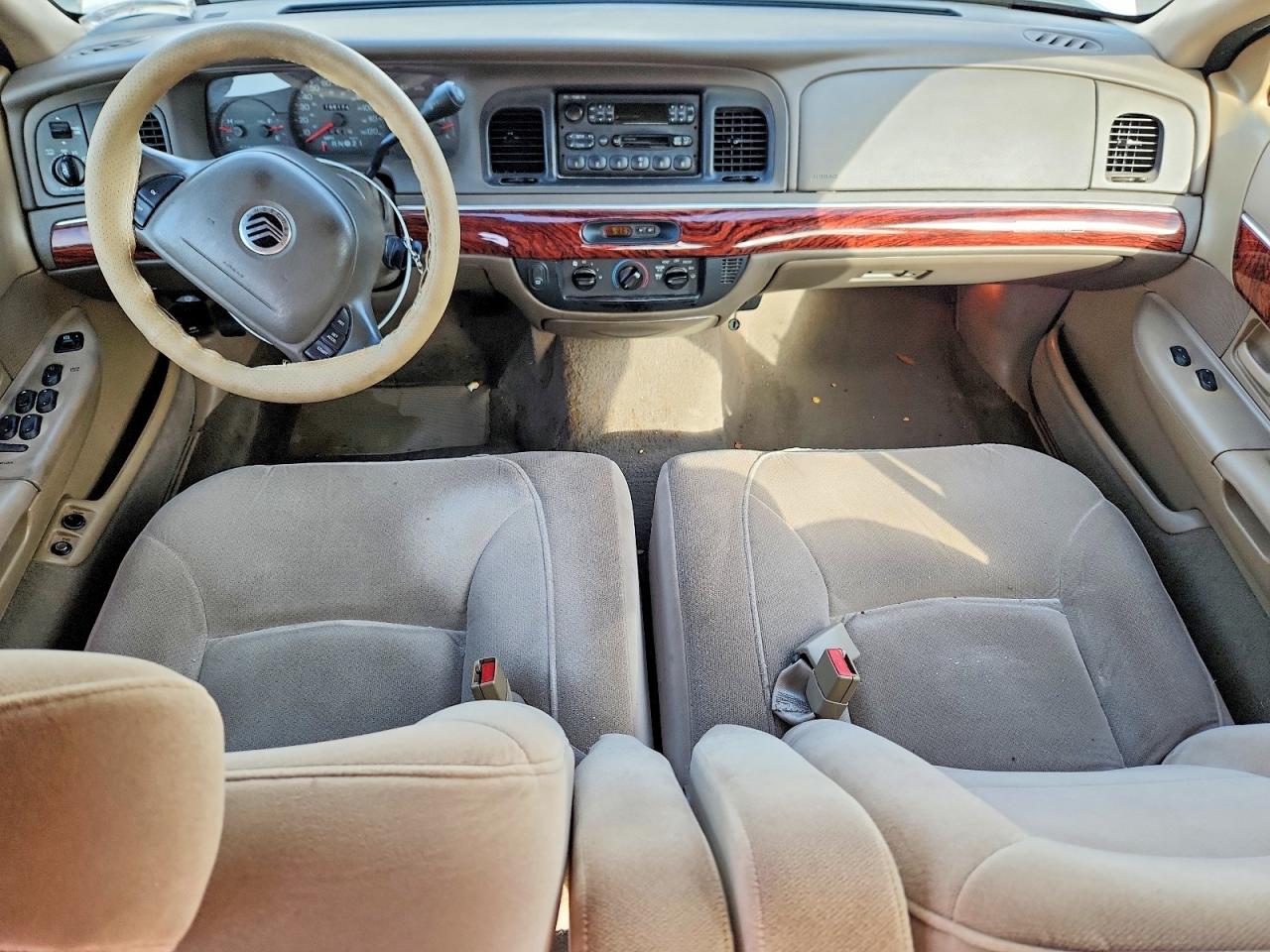 2002 Mercury Grand Marquis Gs White vin: 2MEFM74W12X601815
