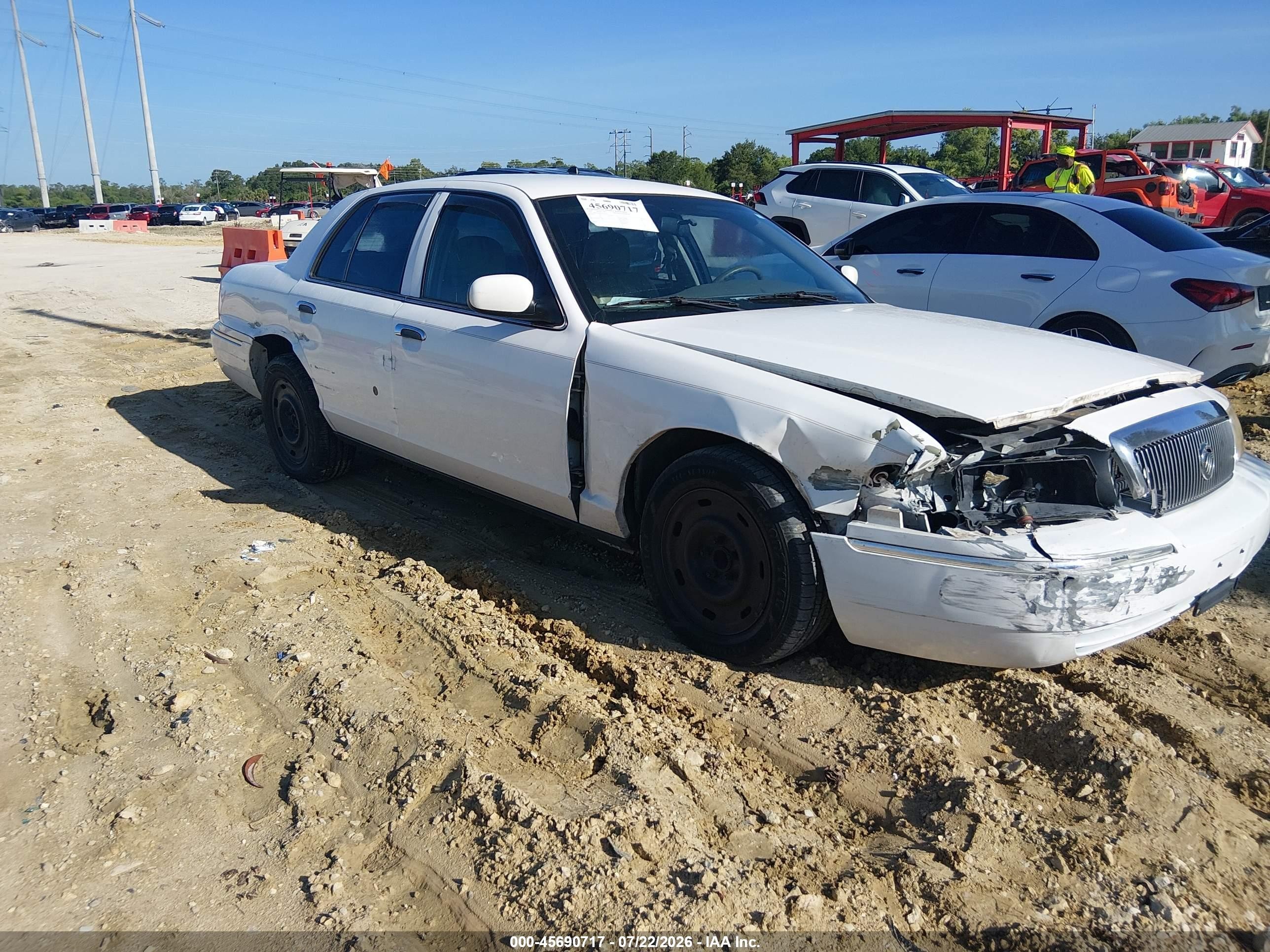 2004 Mercury Grand Marquis Gs White vin: 2MEFM74W14X617967