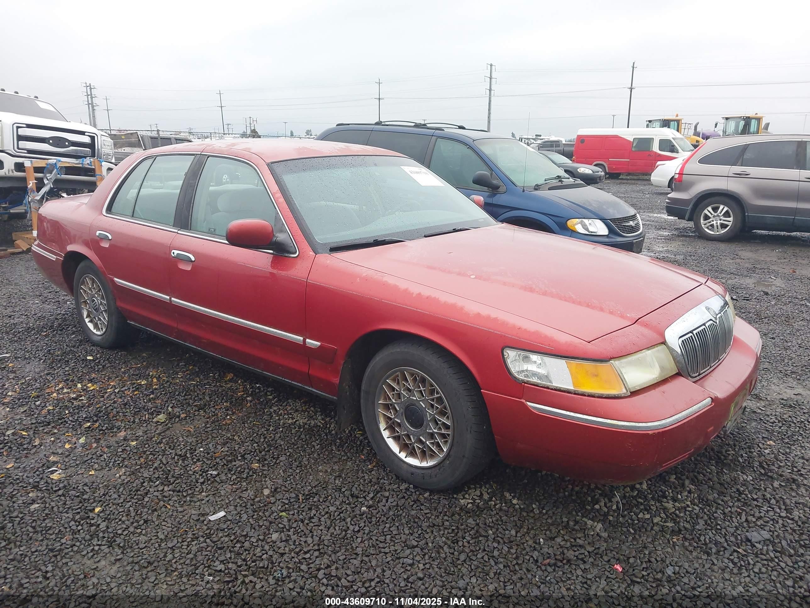 1998 Mercury Grand Marquis   Red vin: 2MEFM74W1WX612030