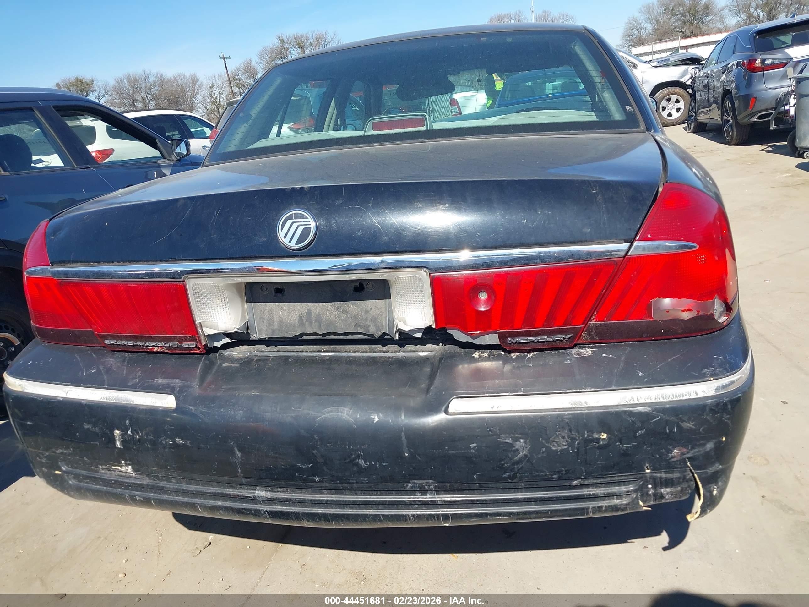 1998 Mercury Grand Marquis   Black vin: 2MEFM74W1WX648316