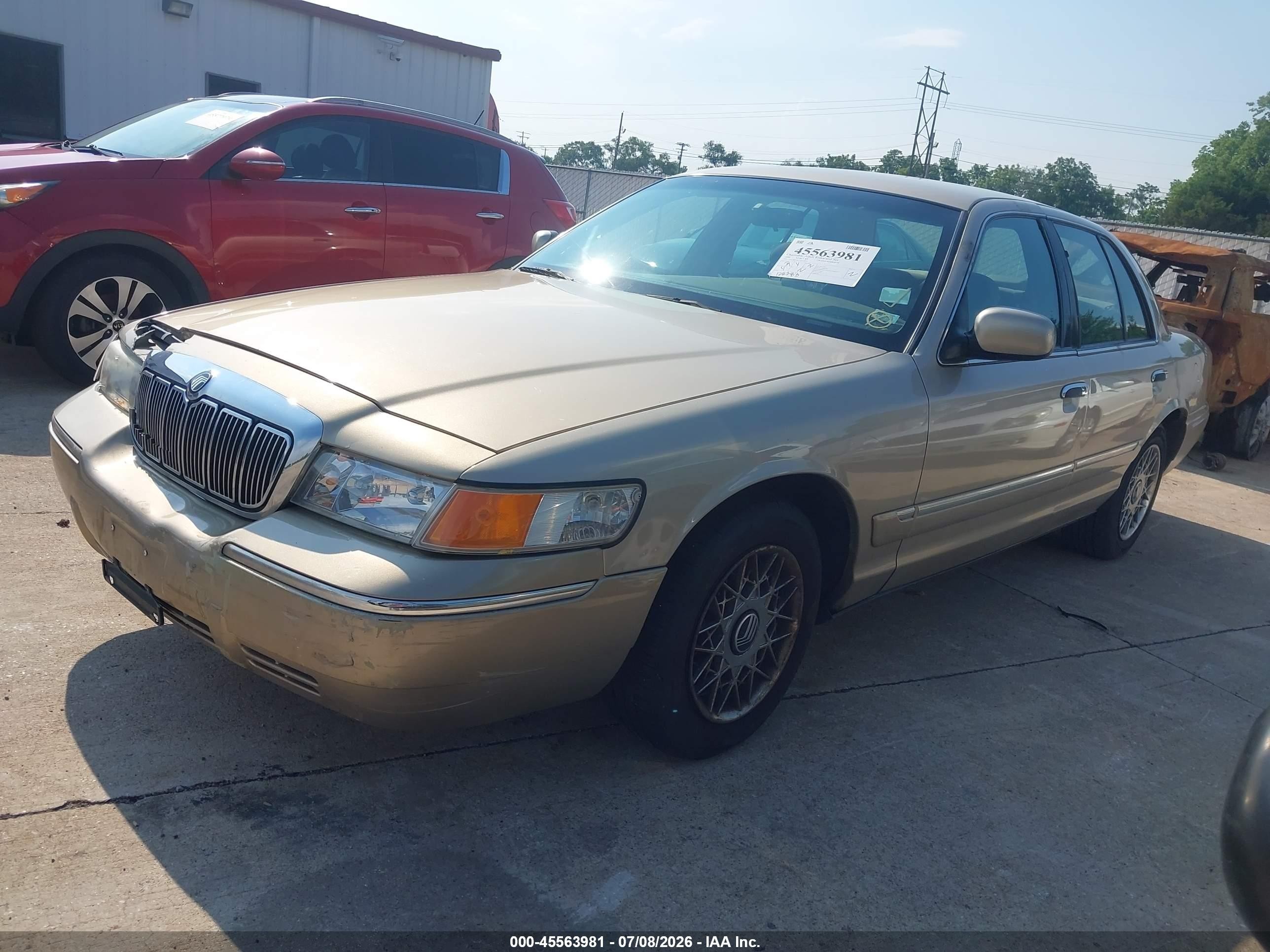 2000 Mercury Grand Marquis Gs Cream vin: 2MEFM74W1YX714916