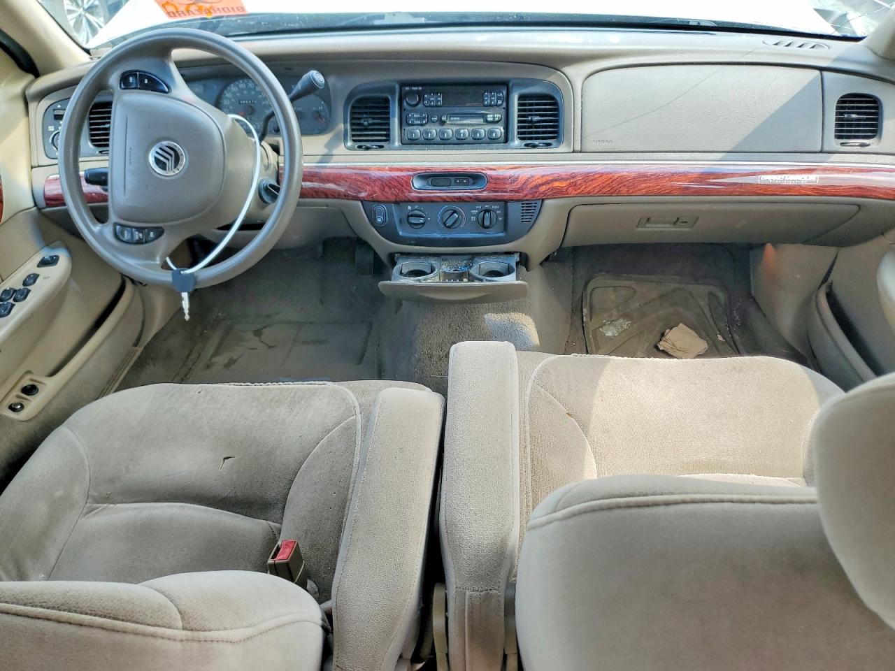 2002 Mercury Grand Marquis Gs Tan vin: 2MEFM74W22X608577