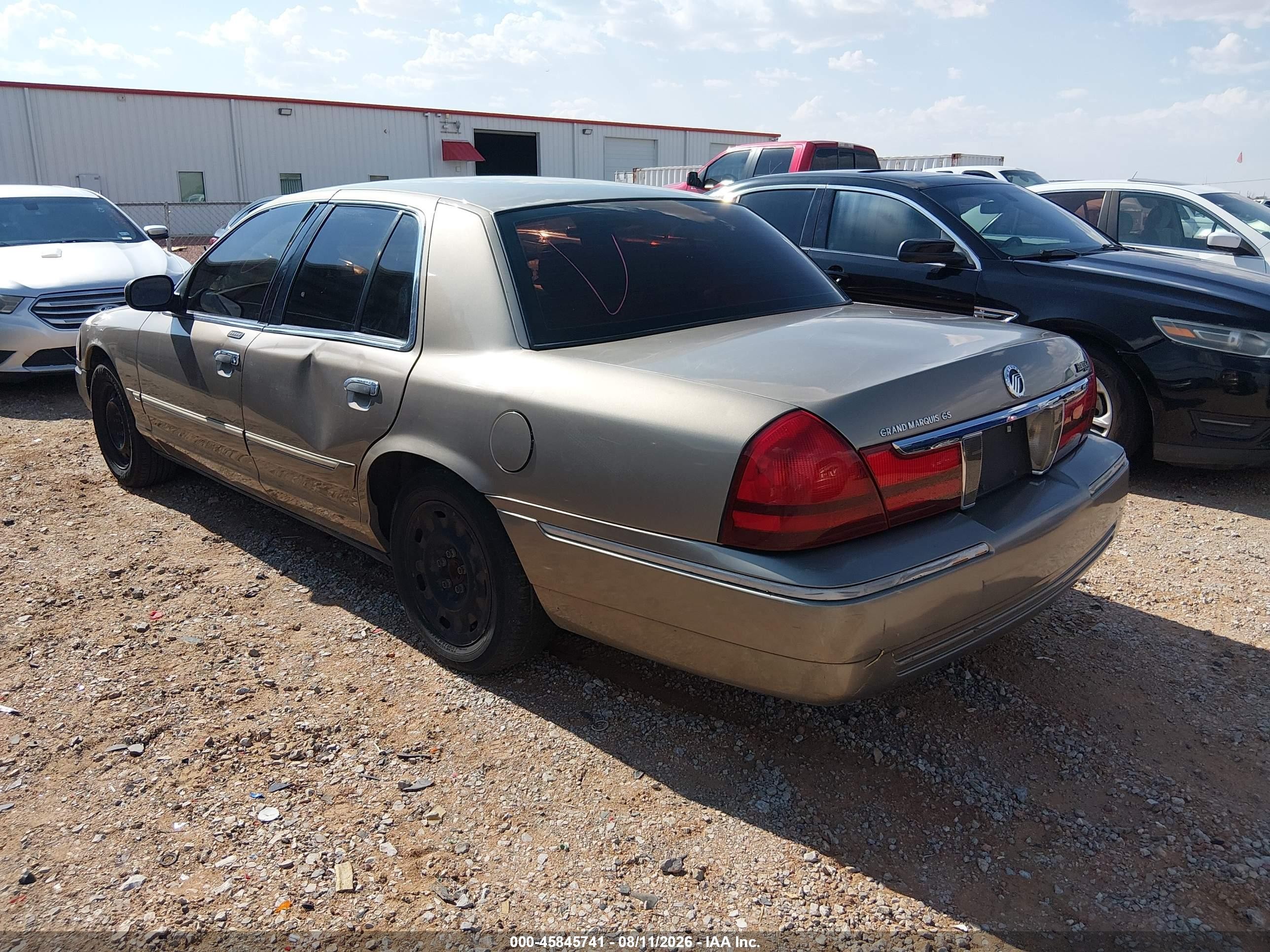 2003 Mercury Grand Marquis Gs Beige vin: 2MEFM74W23X637823