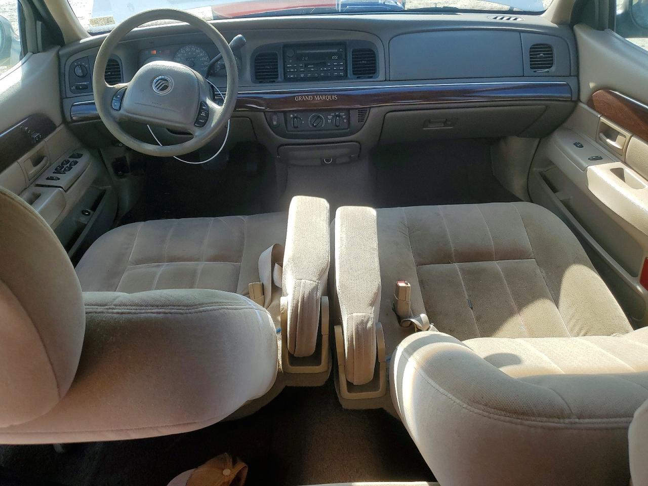 2003 Mercury Grand Marquis White vin: 2MEFM74W23X680400