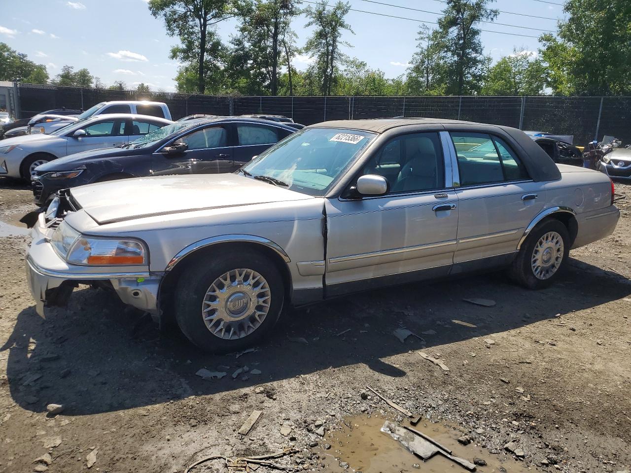 2003 Mercury Grand Marquis Gs Silver vin: 2MEFM74W23X686147