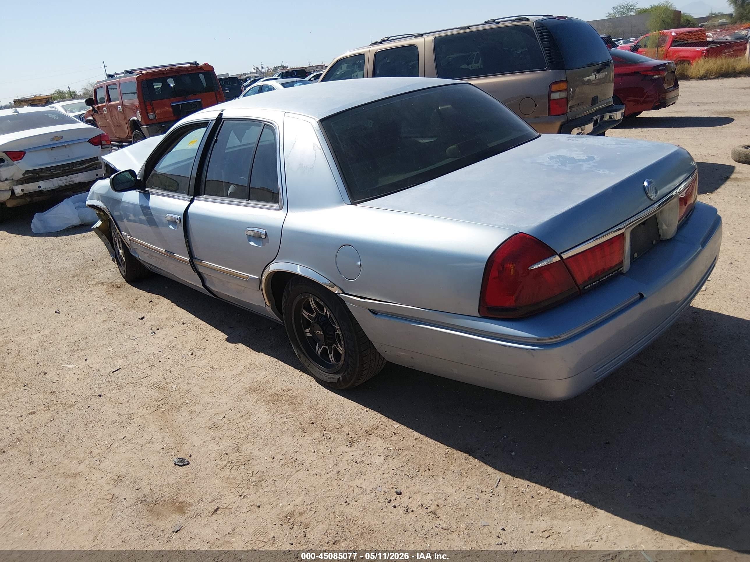 1998 Mercury Grand Marquis   Blue vin: 2MEFM74W2WX601487