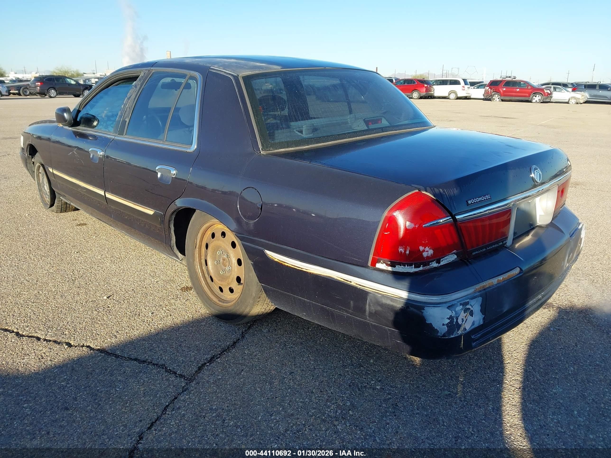 2000 Mercury Grand Marquis Gs Dark Blue vin: 2MEFM74W2YX644424