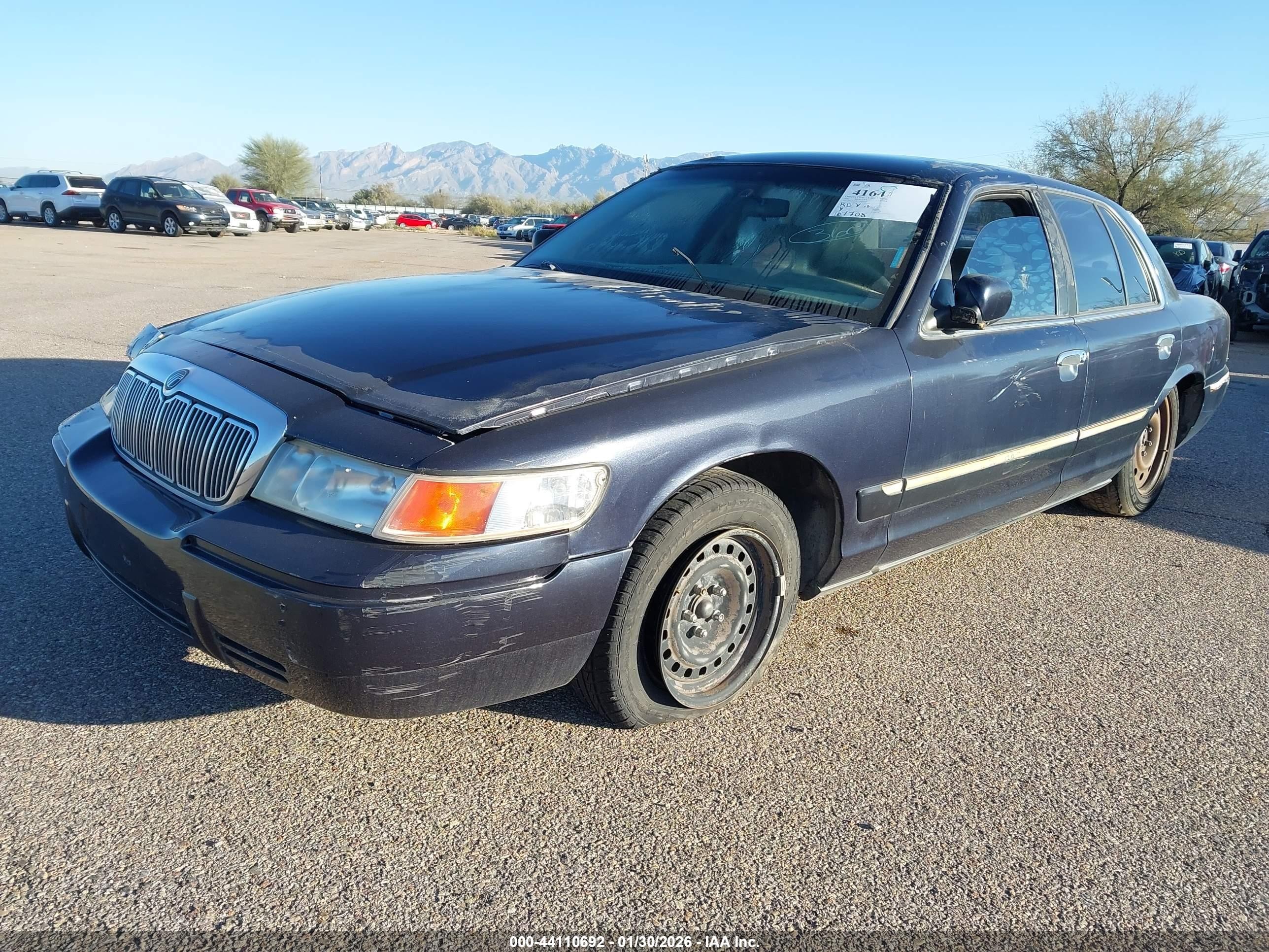 2000 Mercury Grand Marquis Gs Dark Blue vin: 2MEFM74W2YX644424