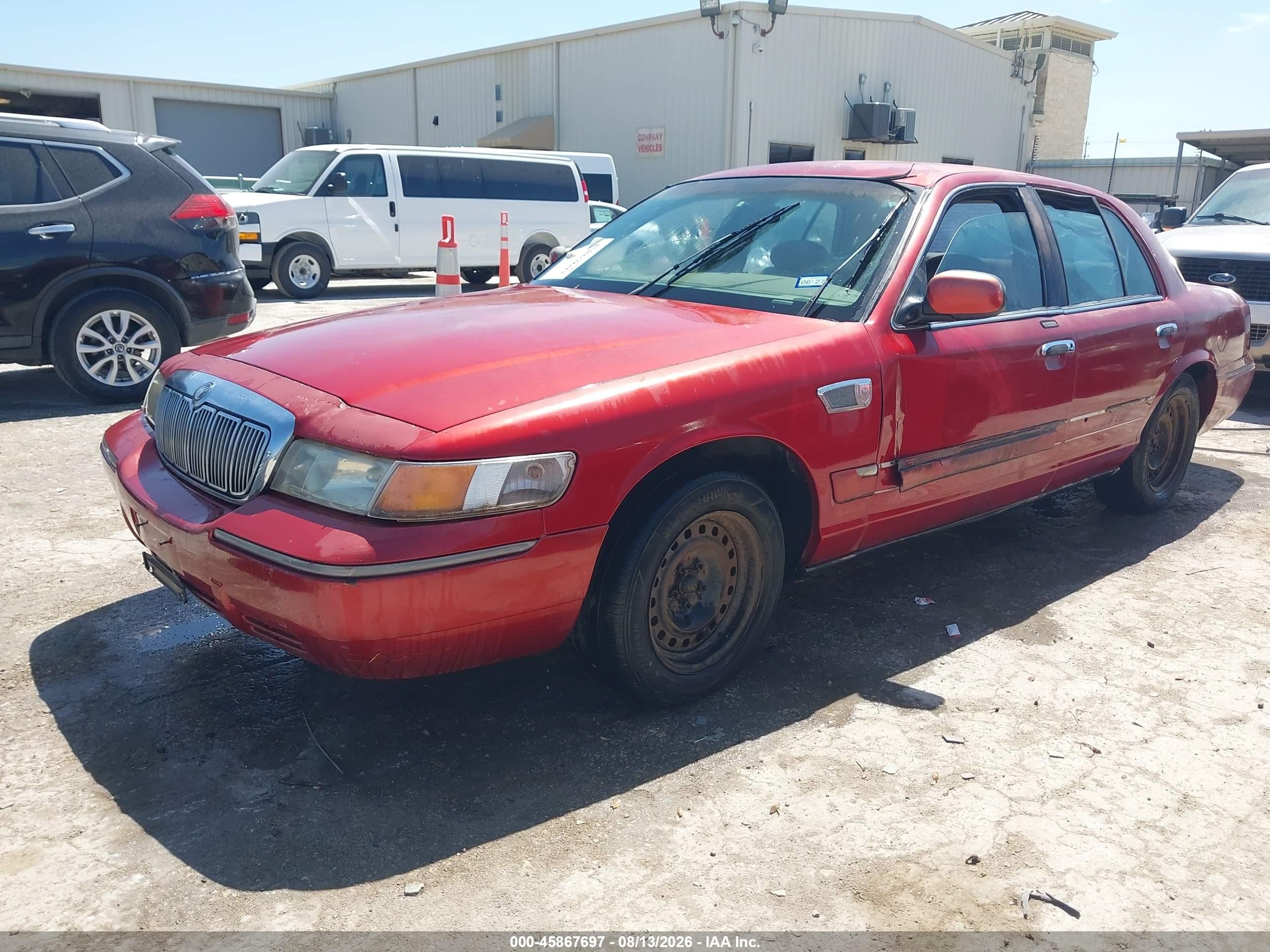 2000 Mercury Grand Marquis Gs Maroon vin: 2MEFM74W2YX720188