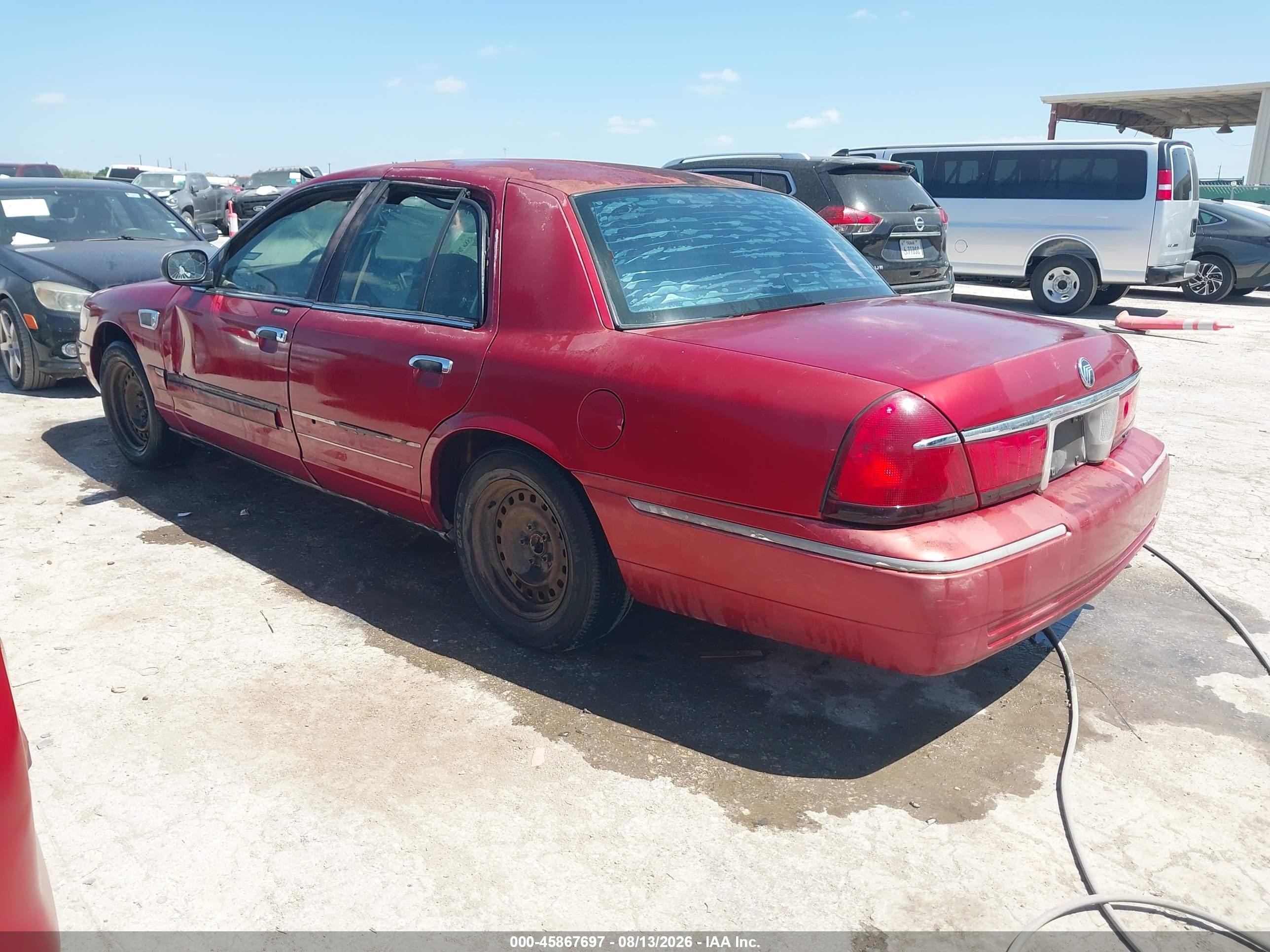 2000 Mercury Grand Marquis Gs Maroon vin: 2MEFM74W2YX720188