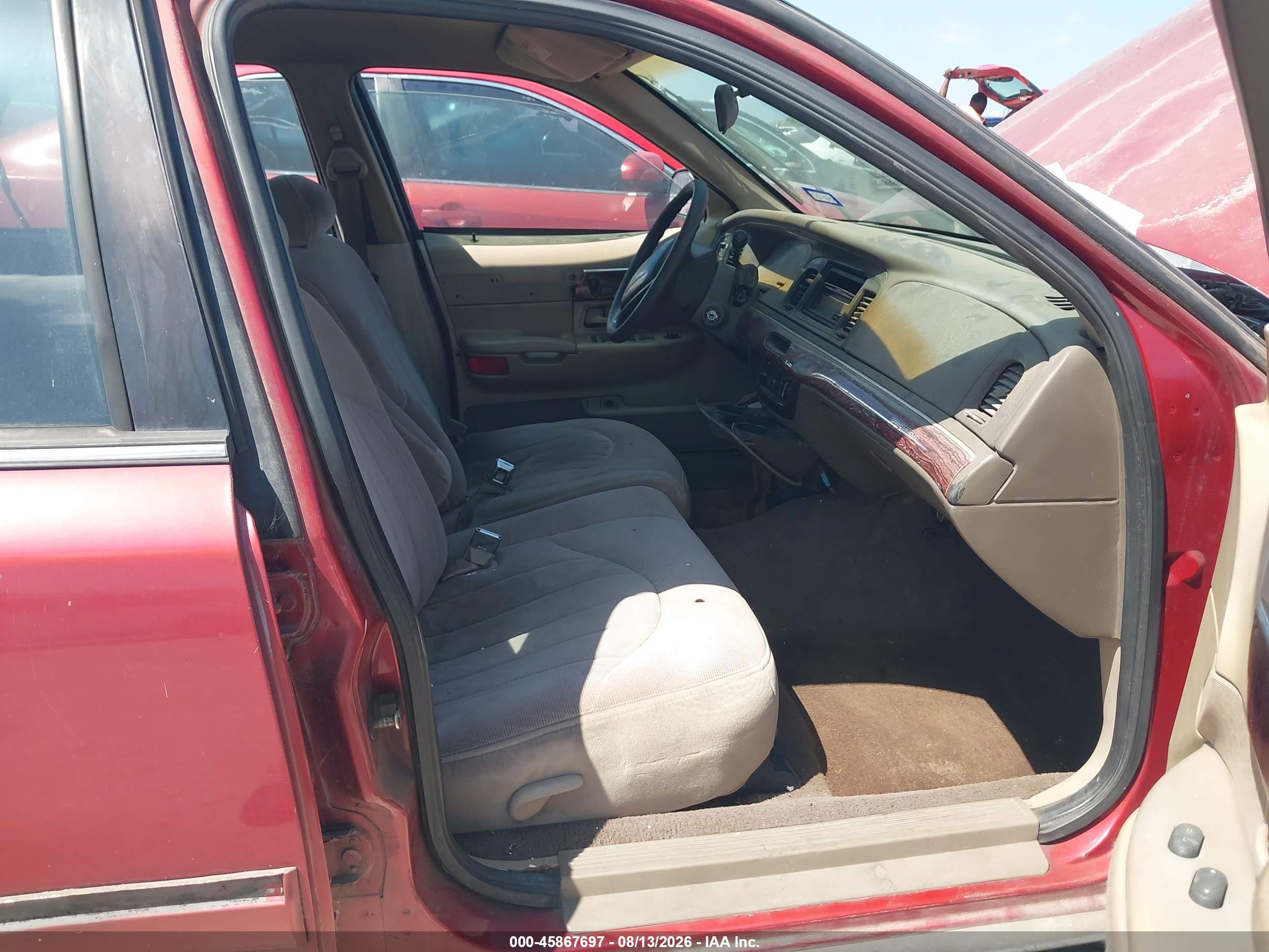 2000 Mercury Grand Marquis Gs Maroon vin: 2MEFM74W2YX720188