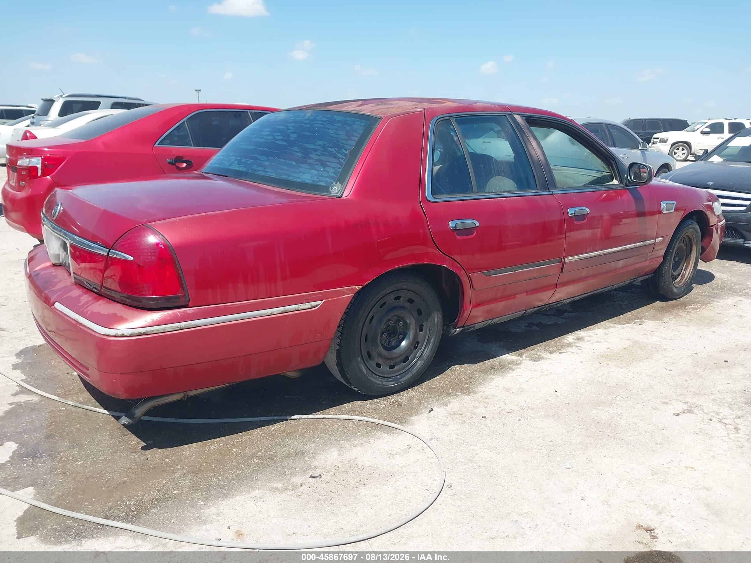 2000 Mercury Grand Marquis Gs Maroon vin: 2MEFM74W2YX720188