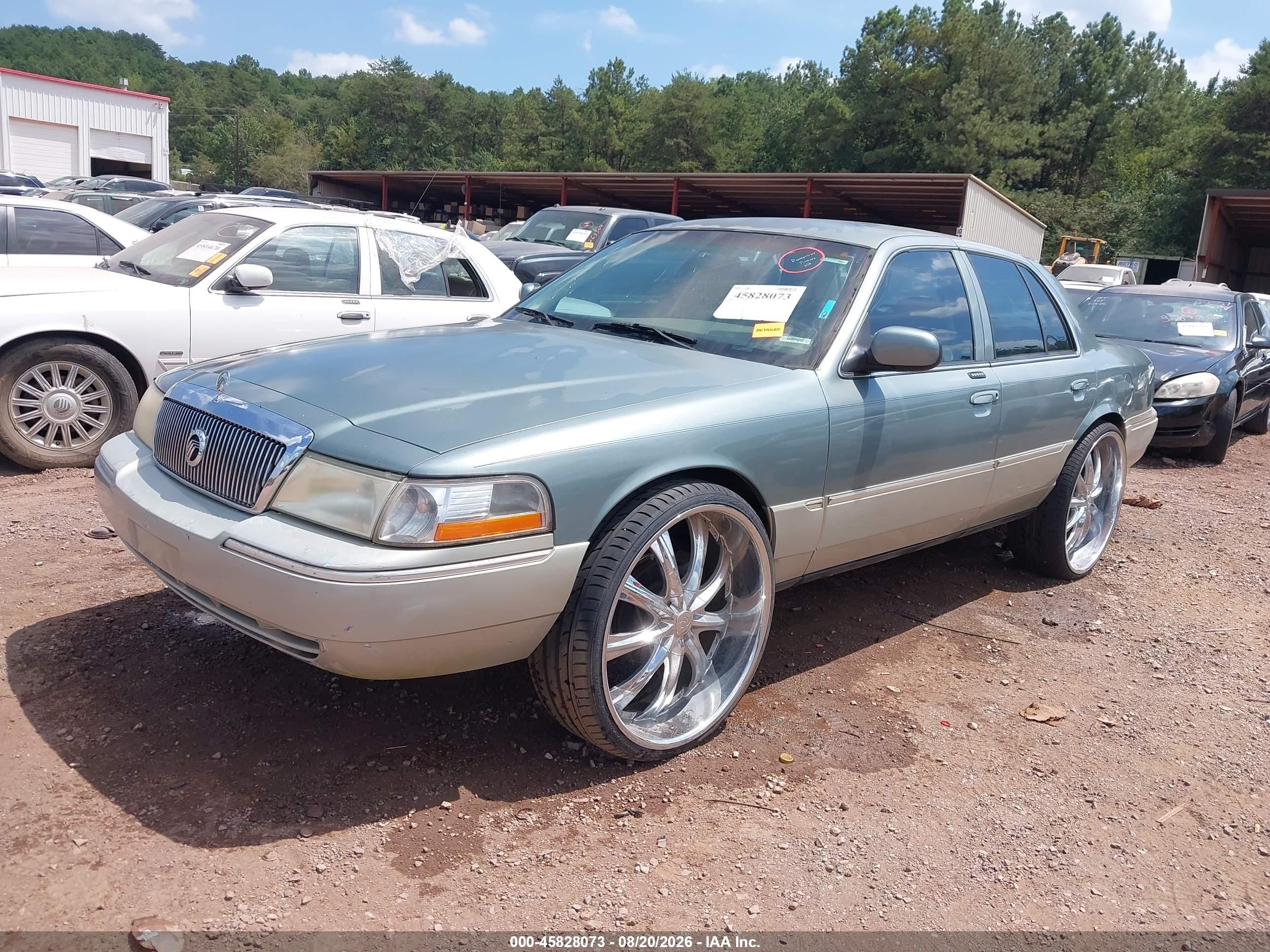 2005 Mercury Grand Marquis Gs Зеленый vin: 2MEFM74W35X661860