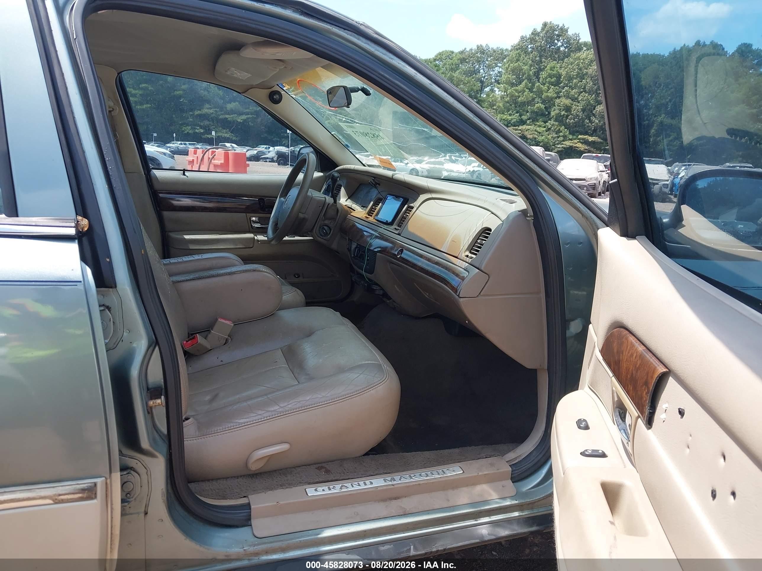 2005 Mercury Grand Marquis Gs Зеленый vin: 2MEFM74W35X661860