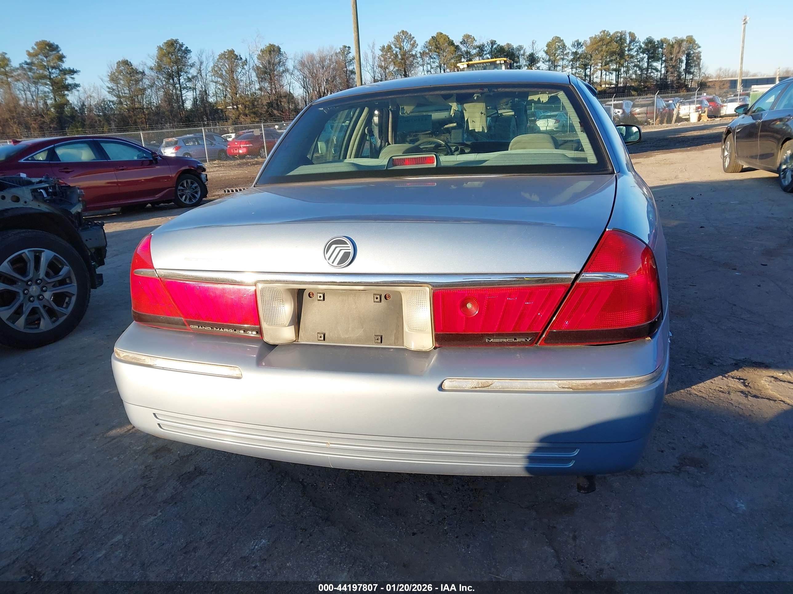 1998 Mercury Grand Marquis   Light Blue vin: 2MEFM74W3WX607234