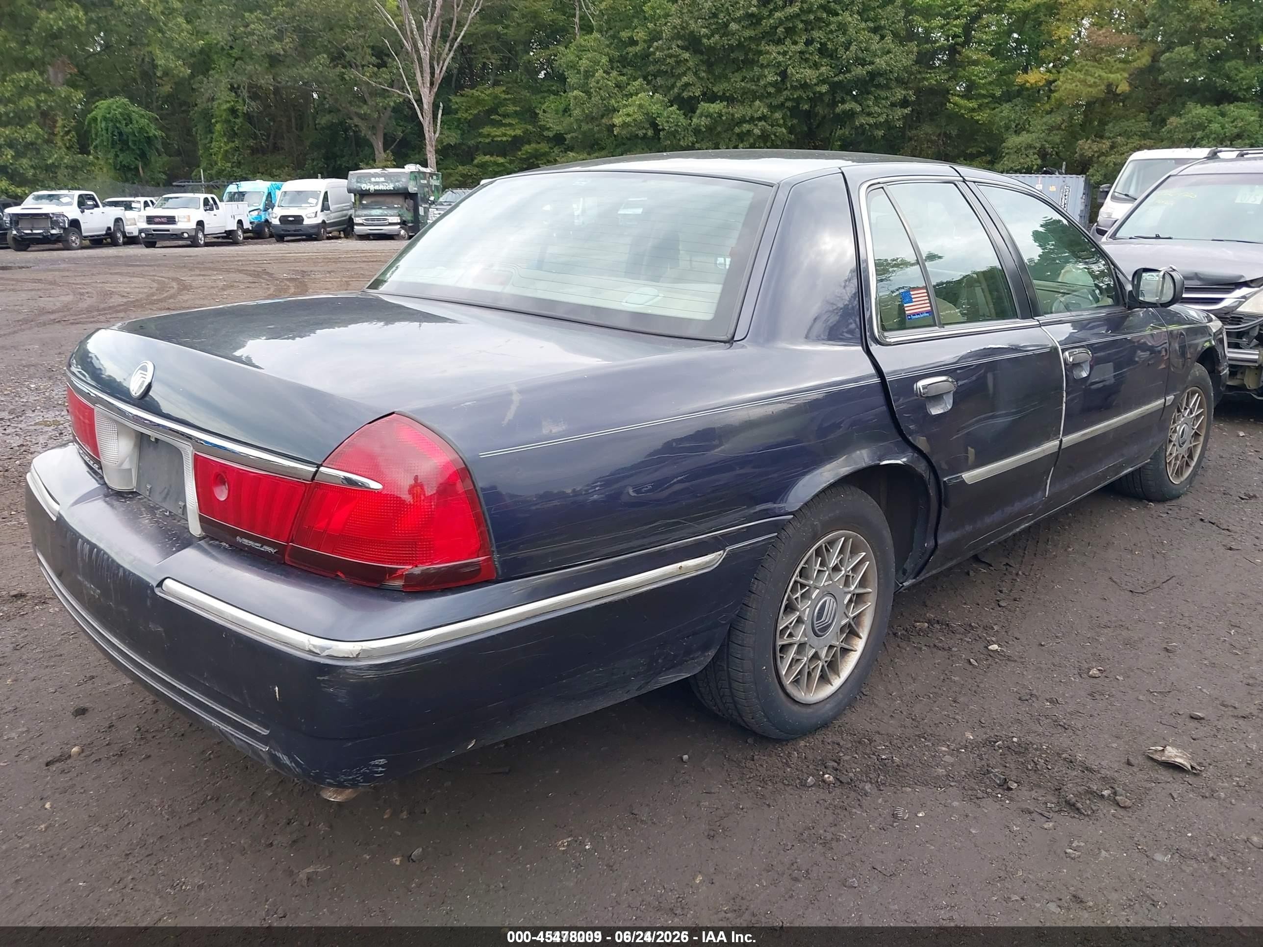 2000 Mercury Grand Marquis Gs Синий vin: 2MEFM74W4YX654288
