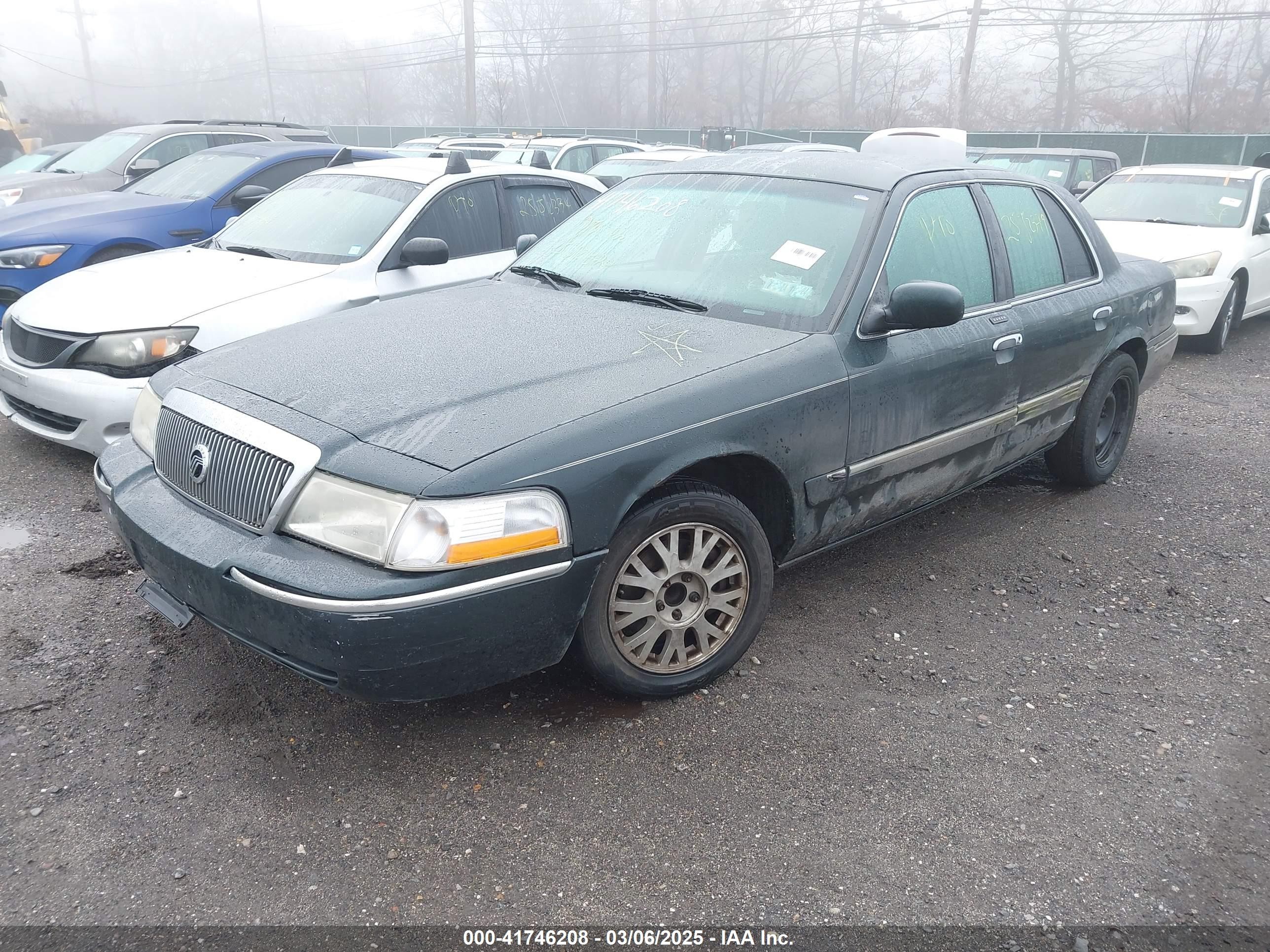 2003 Mercury Grand Marquis Gs Green vin: 2MEFM74W53X640795