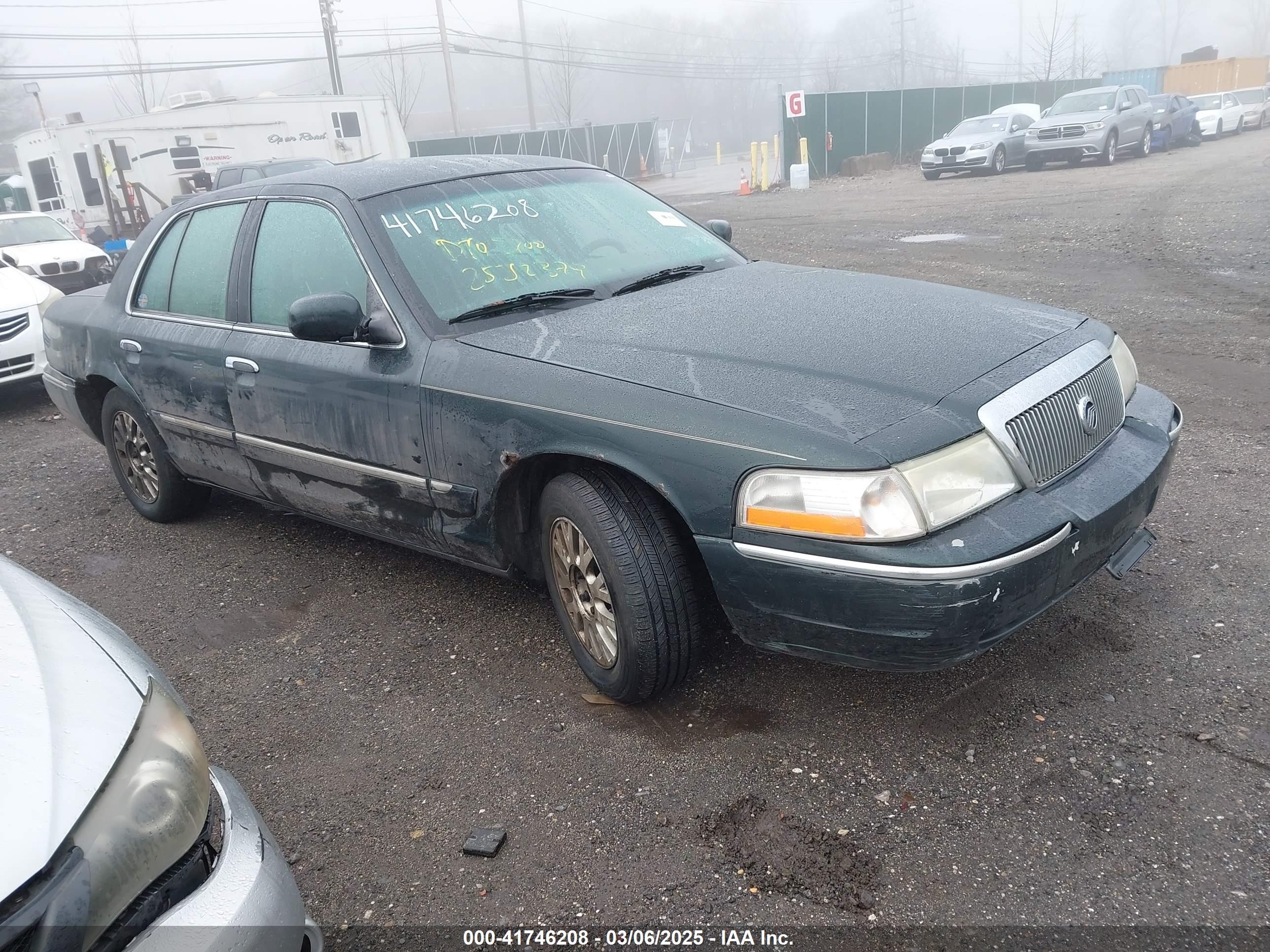 2003 Mercury Grand Marquis Gs Green vin: 2MEFM74W53X640795