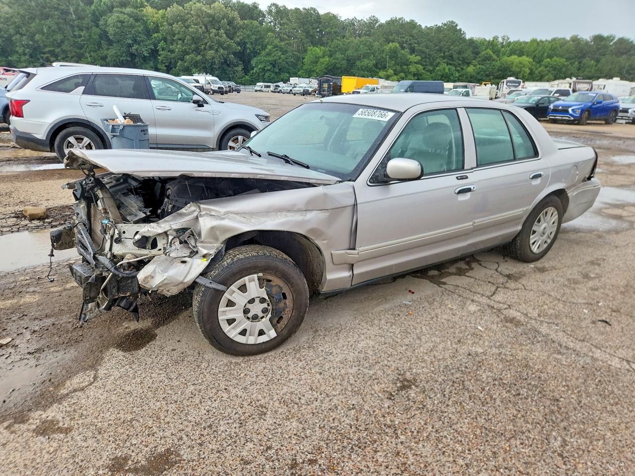 2004 Mercury Grand Marquis Gs Silver vin: 2MEFM74W54X642001