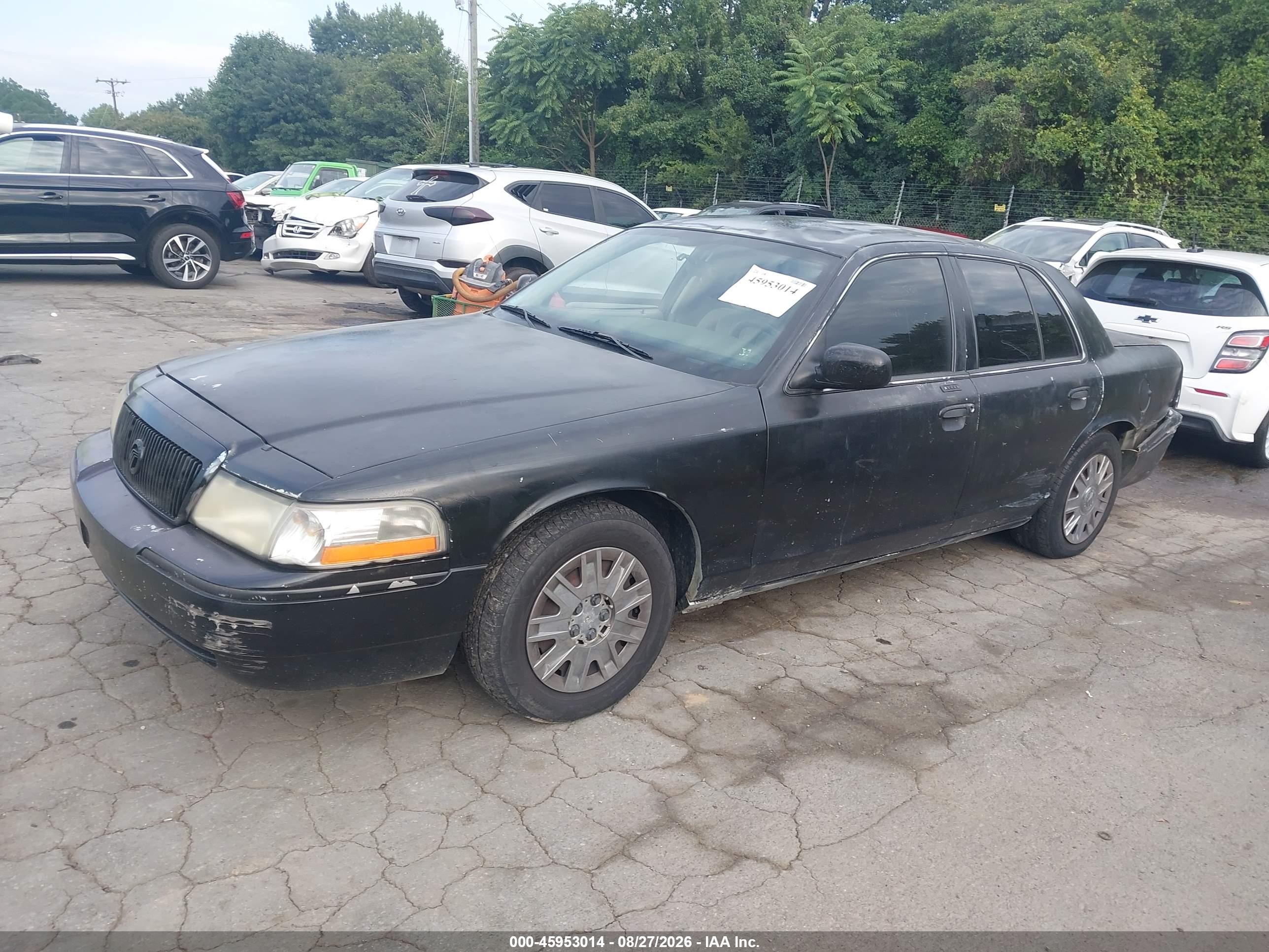 2005 Mercury Grand Marquis Gs Black vin: 2MEFM74W55X606651