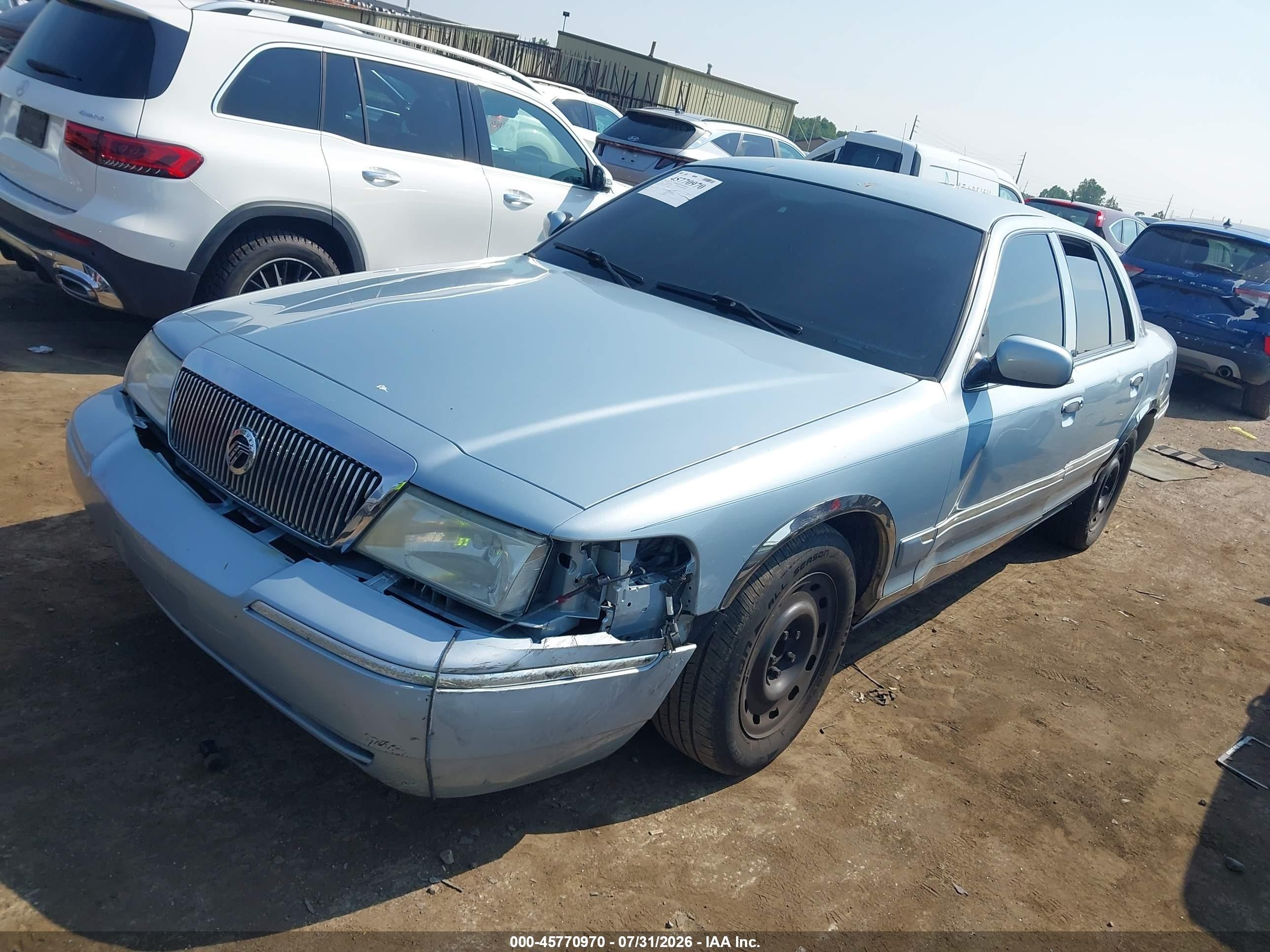 2005 Mercury Grand Marquis Gs Blue vin: 2MEFM74W55X625748