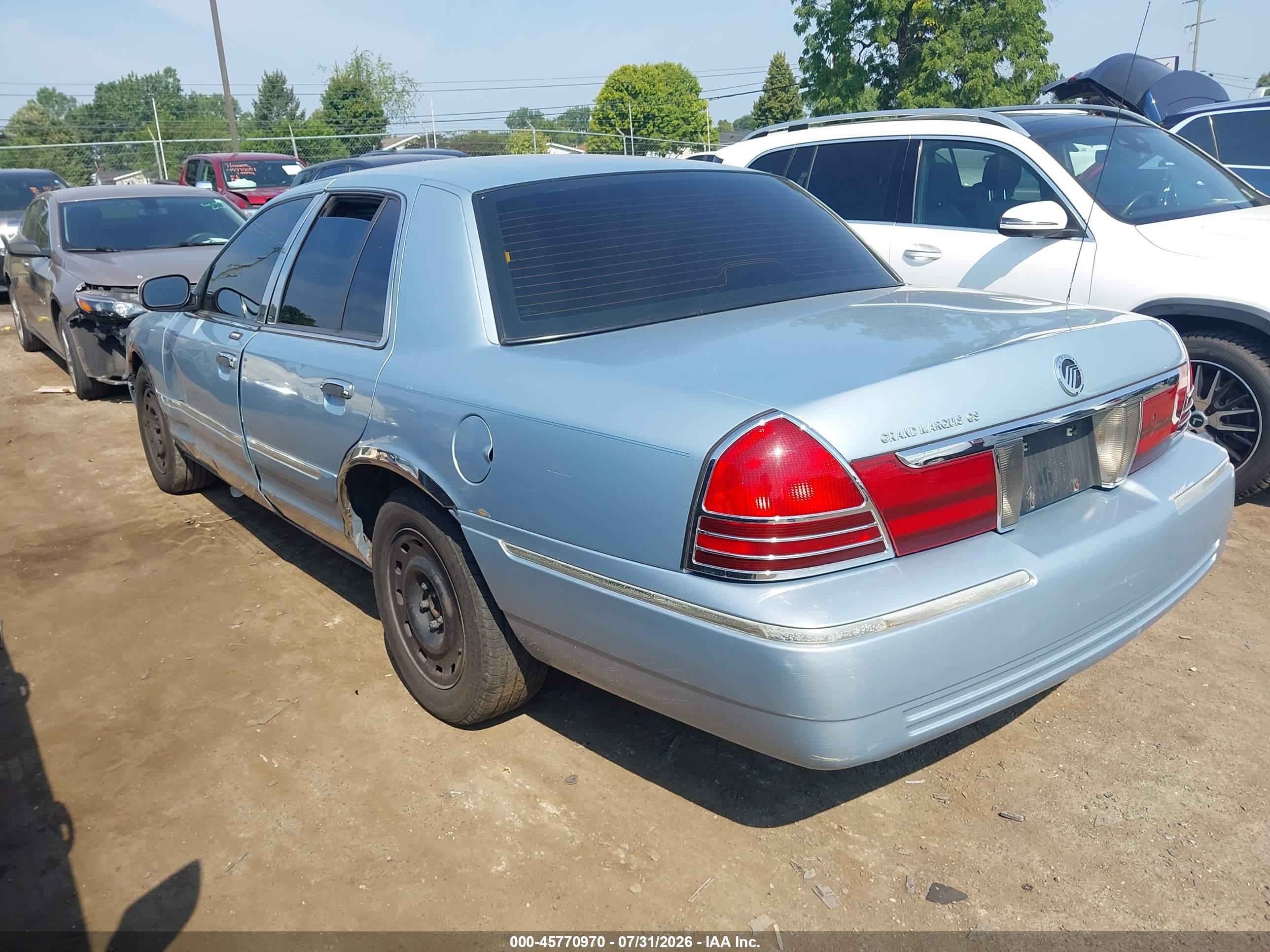 2005 Mercury Grand Marquis Gs Blue vin: 2MEFM74W55X625748