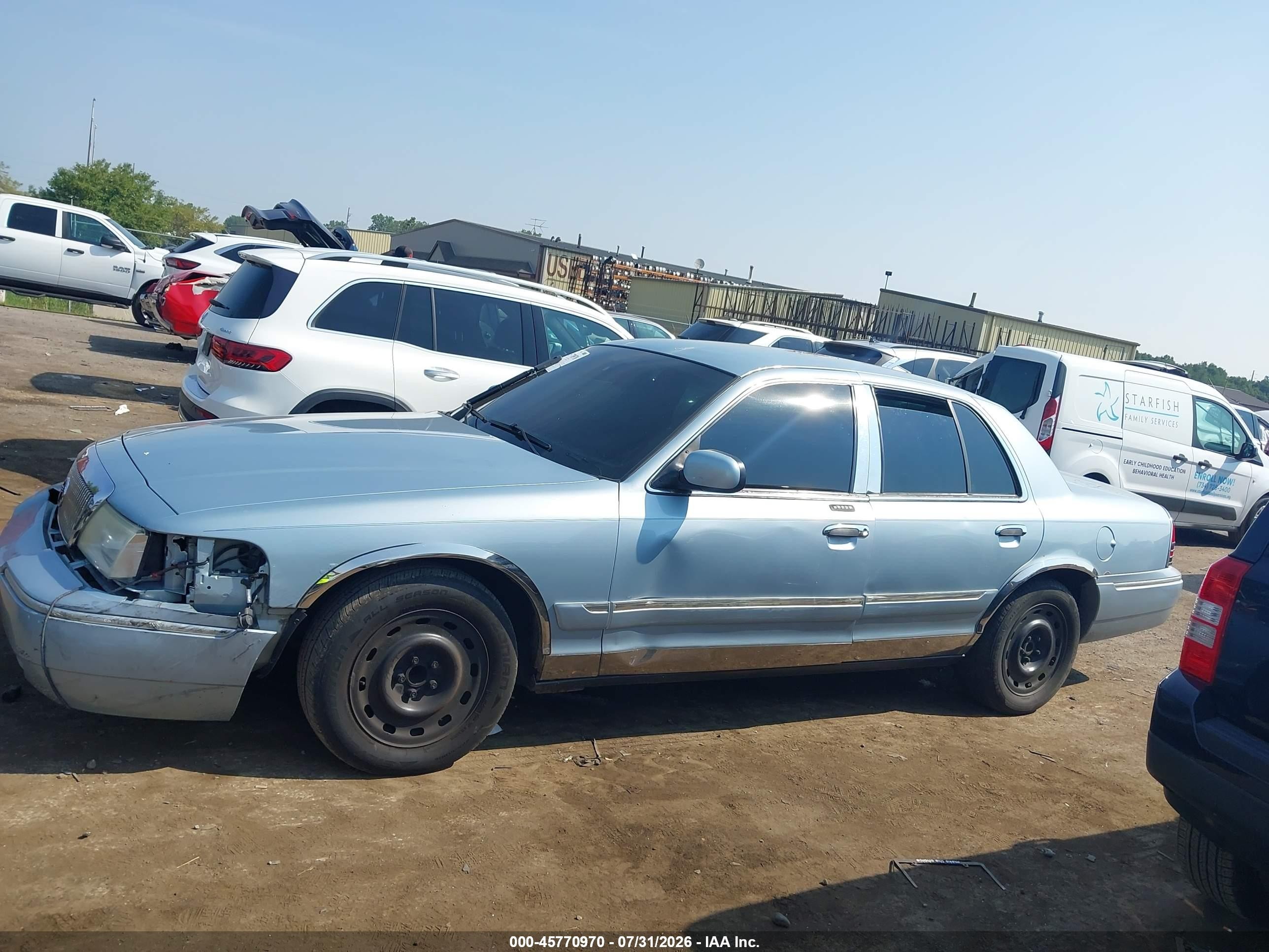 2005 Mercury Grand Marquis Gs Blue vin: 2MEFM74W55X625748