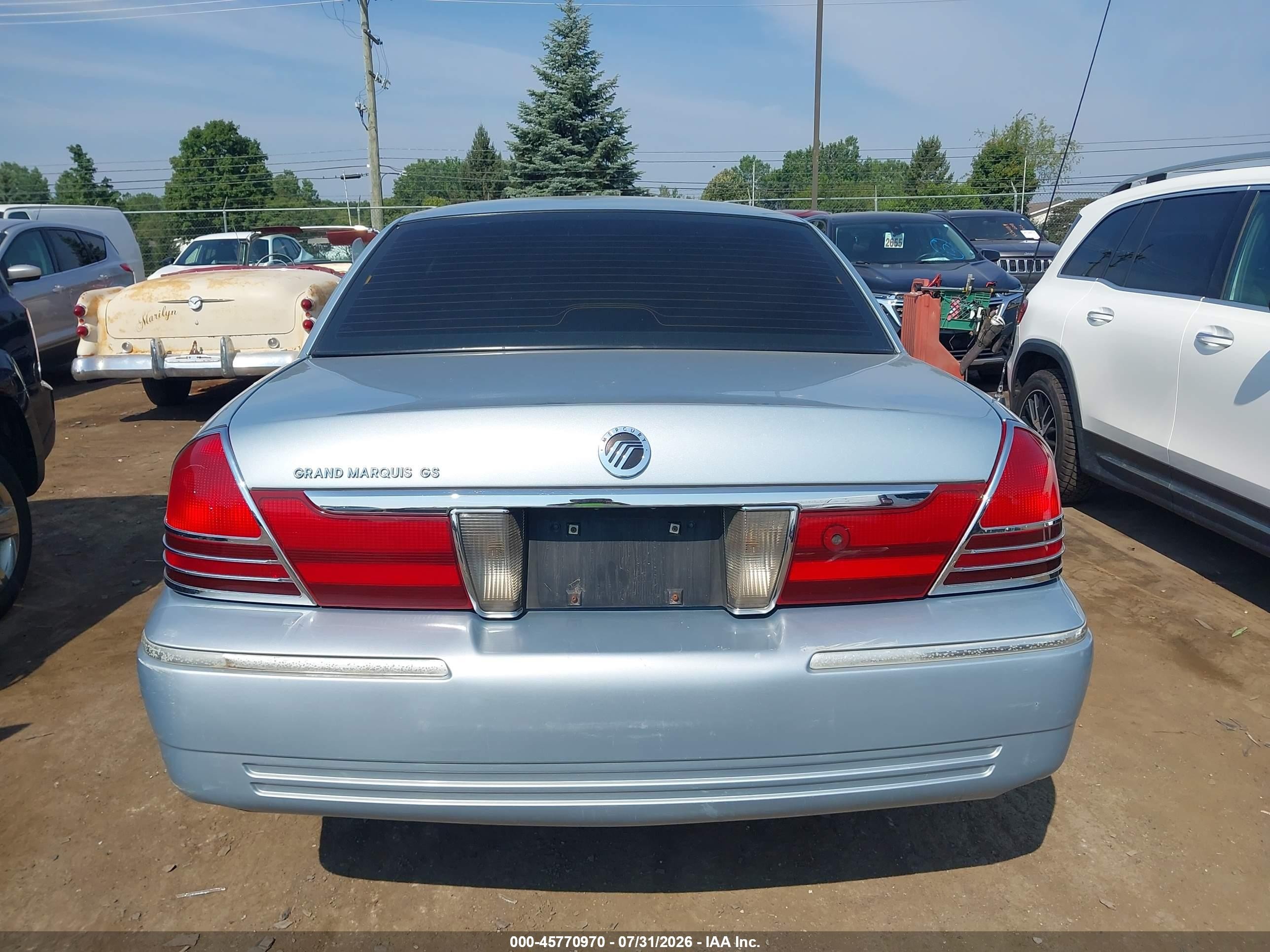 2005 Mercury Grand Marquis Gs Blue vin: 2MEFM74W55X625748