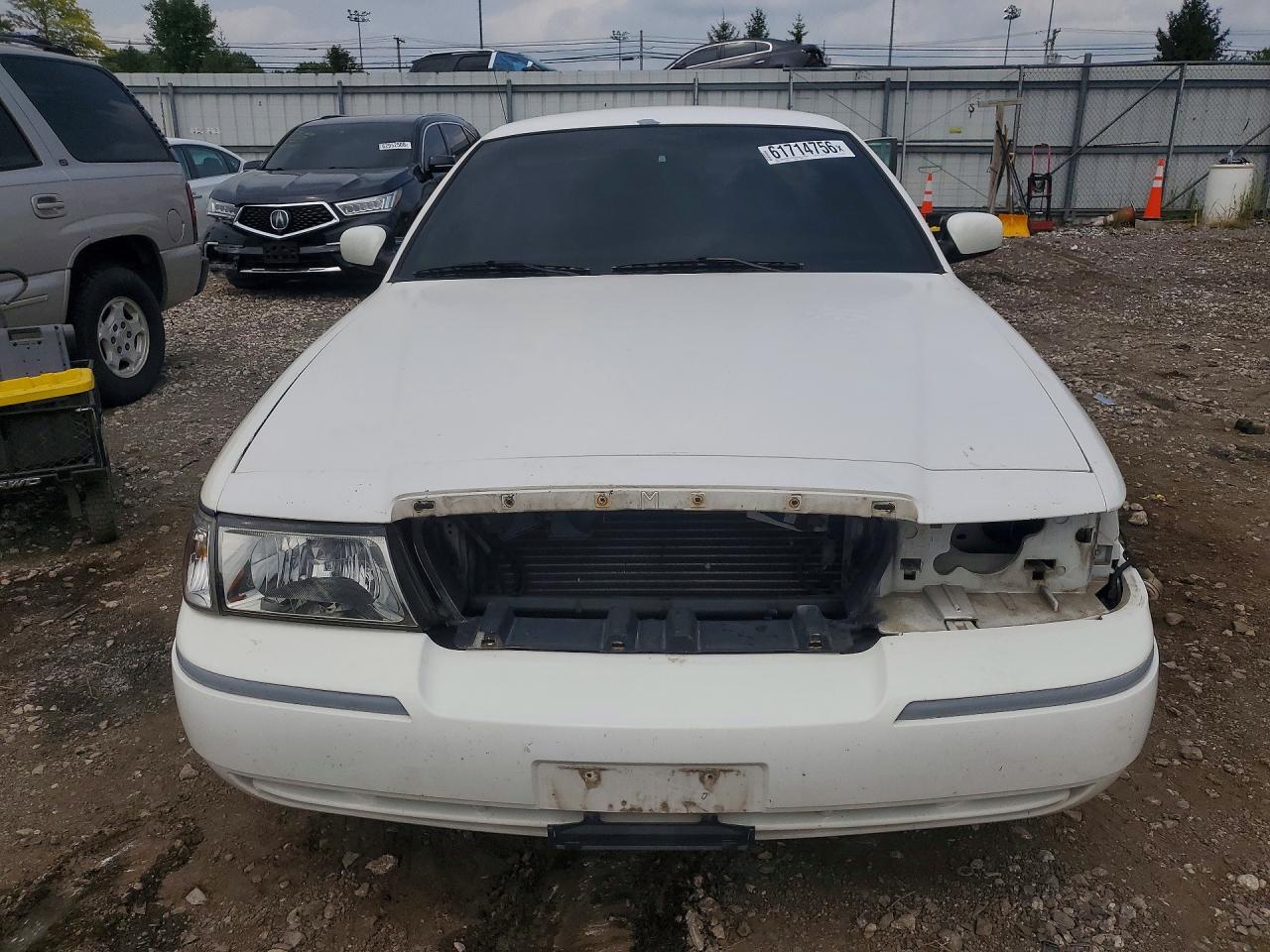 2005 Mercury Grand Marquis Gs White vin: 2MEFM74W55X630030