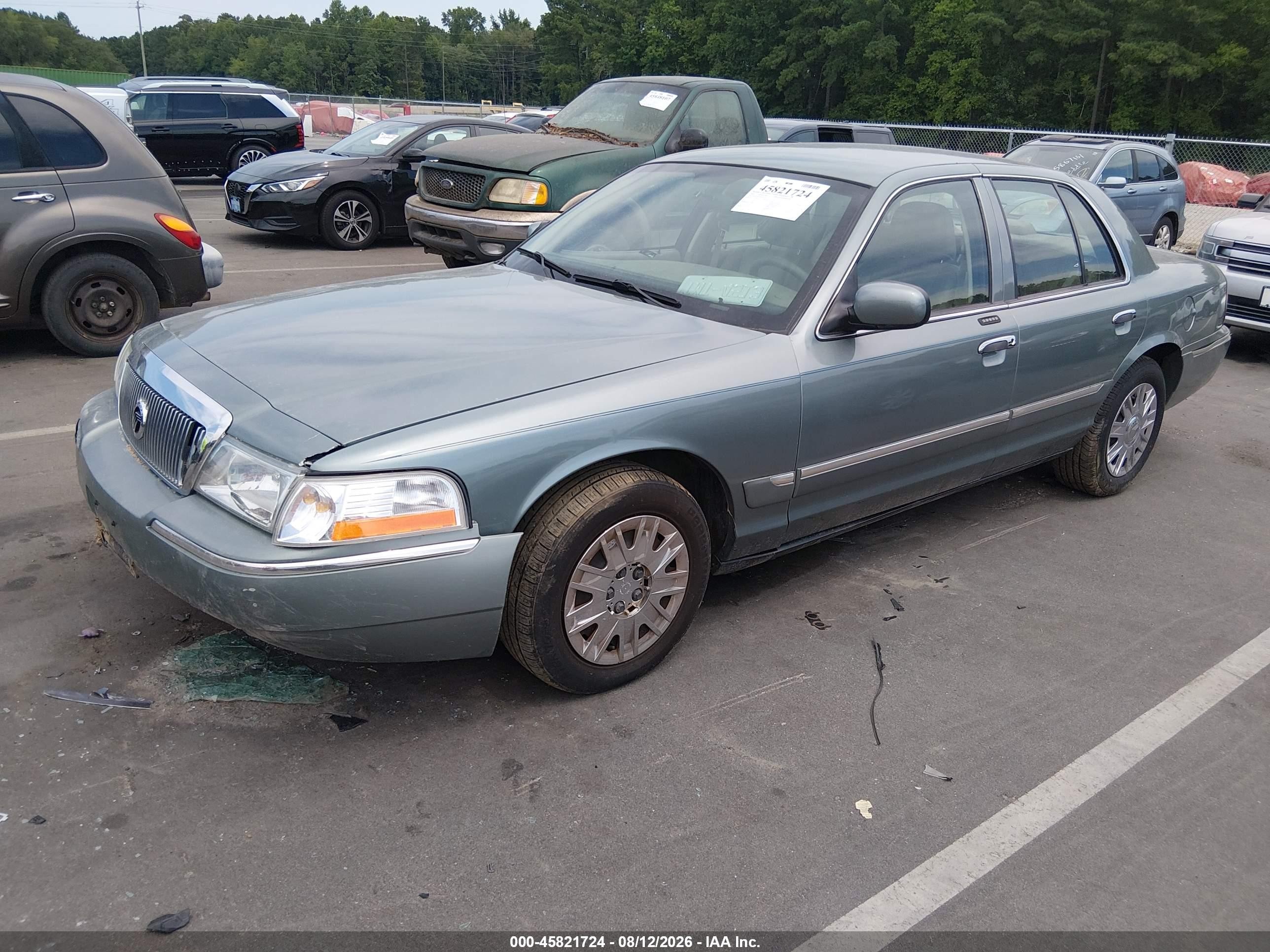 2005 Mercury Grand Marquis Gs Green vin: 2MEFM74W55X671354
