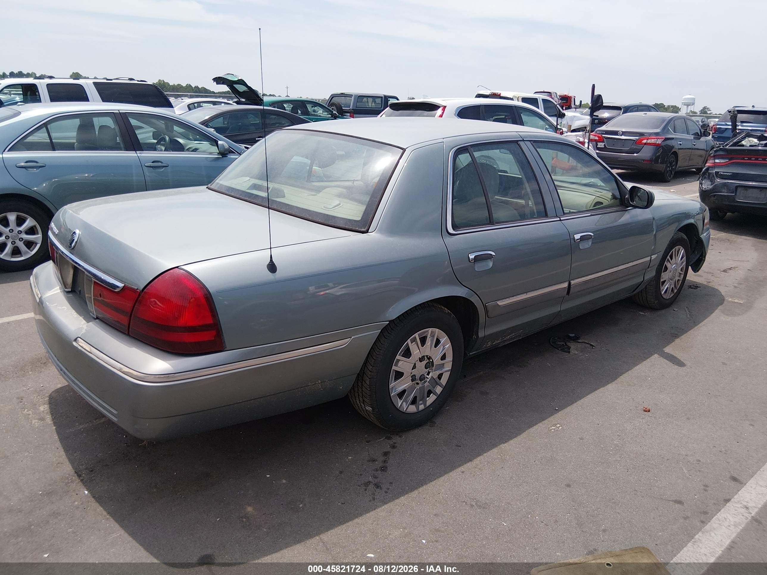 2005 Mercury Grand Marquis Gs Green vin: 2MEFM74W55X671354