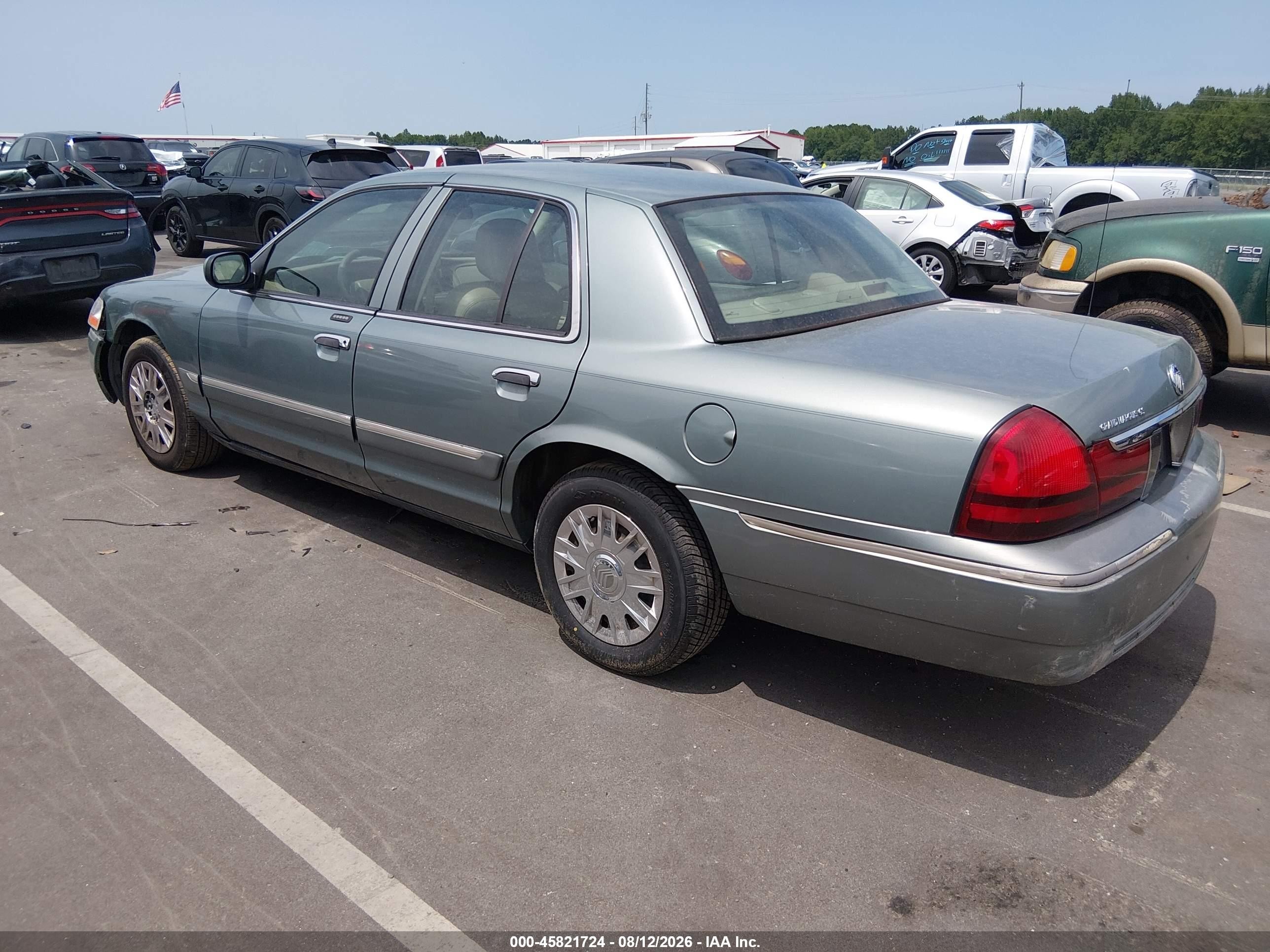 2005 Mercury Grand Marquis Gs Green vin: 2MEFM74W55X671354
