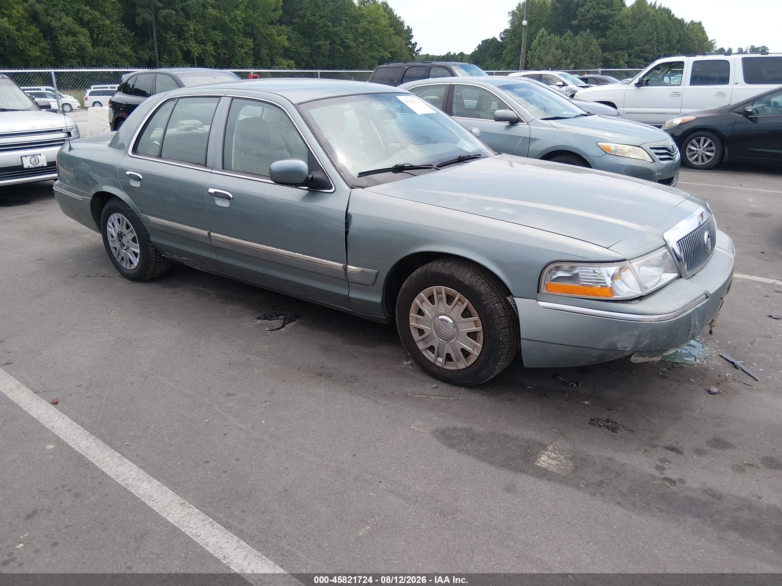2005 Mercury Grand Marquis Gs Green vin: 2MEFM74W55X671354
