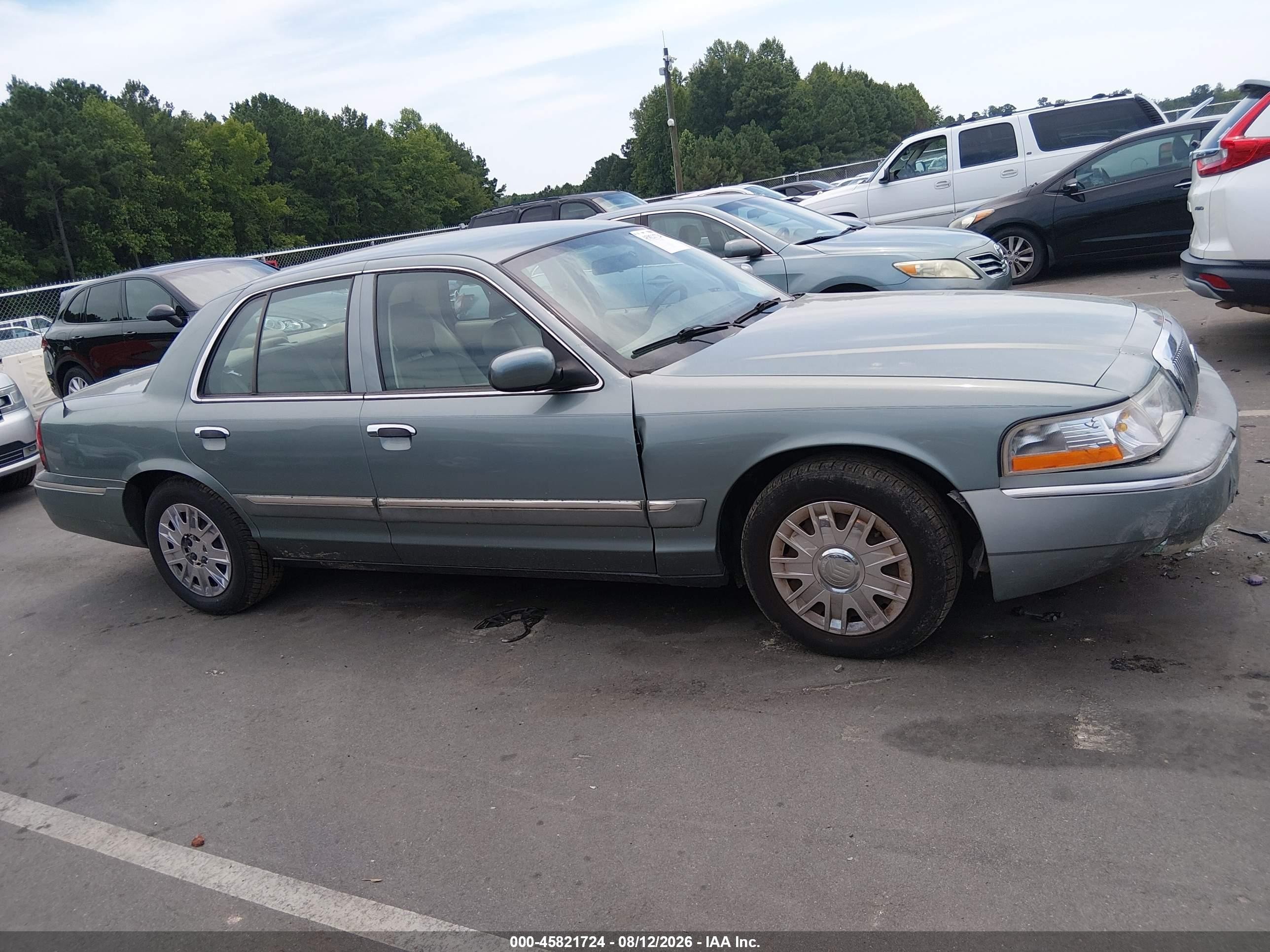 2005 Mercury Grand Marquis Gs Green vin: 2MEFM74W55X671354