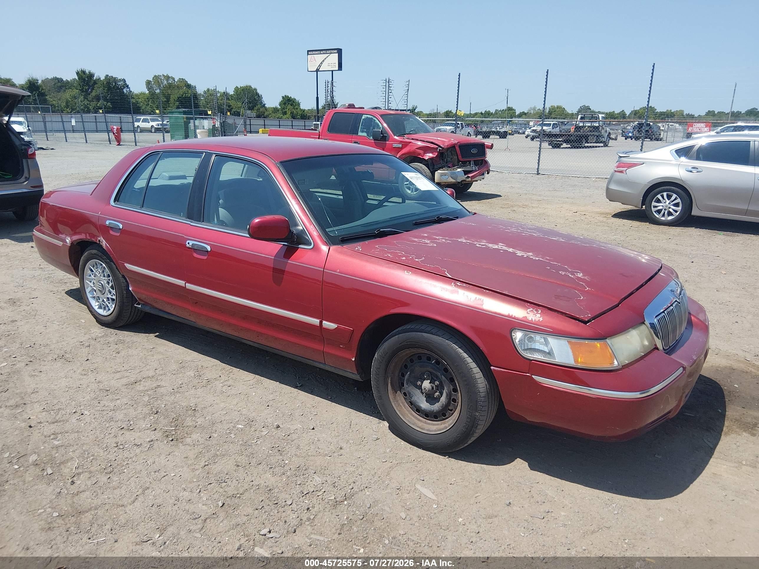 1998 Mercury Grand Marquis   Красный vin: 2MEFM74W5WX685918