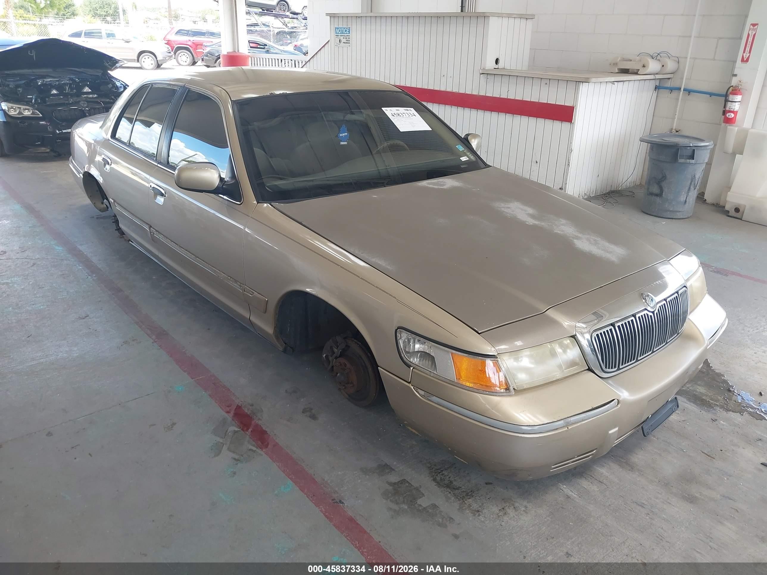 2000 Mercury Grand Marquis Gs Beige vin: 2MEFM74W5YX644966