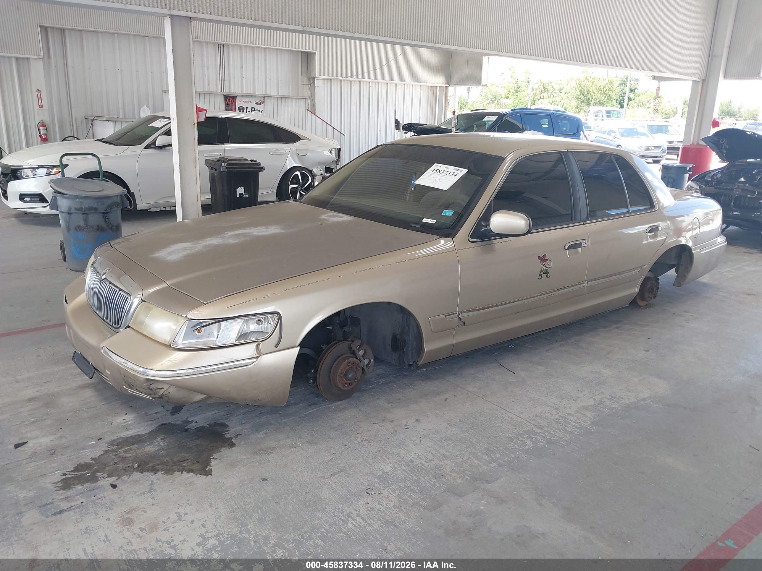 2000 Mercury Grand Marquis Gs Beige vin: 2MEFM74W5YX644966