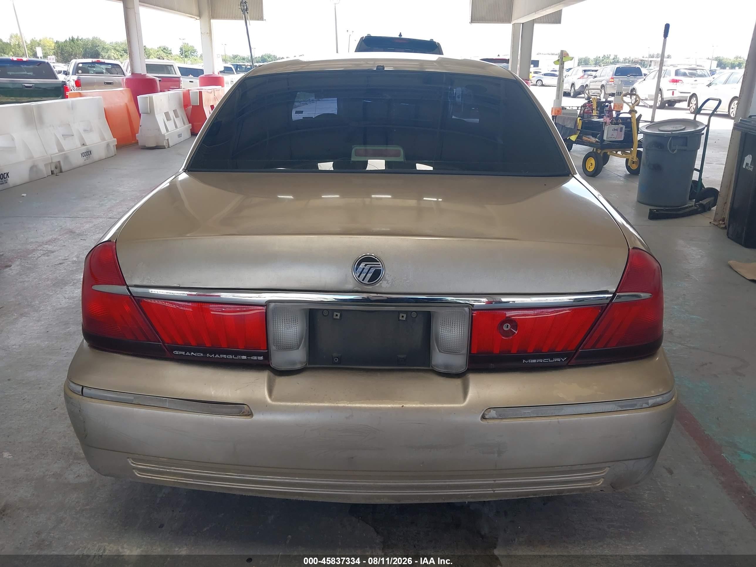 2000 Mercury Grand Marquis Gs Beige vin: 2MEFM74W5YX644966