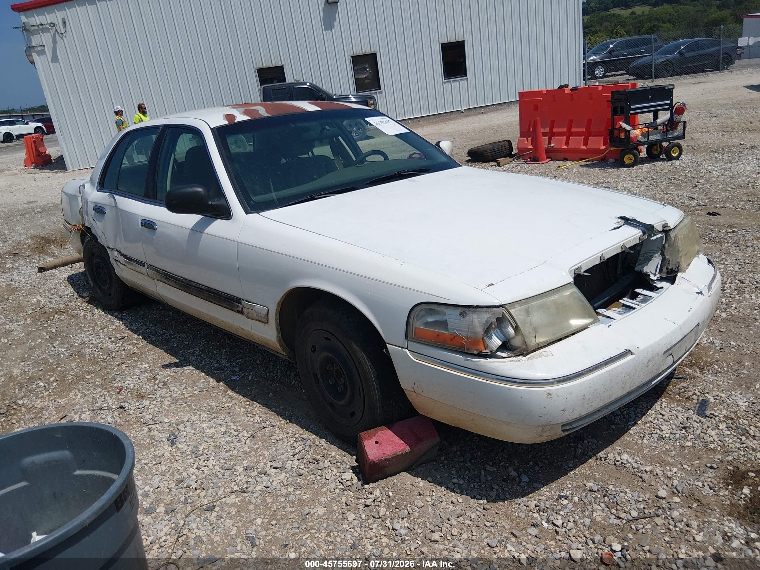 2003 Mercury Grand Marquis Gs White vin: 2MEFM74W63X629420