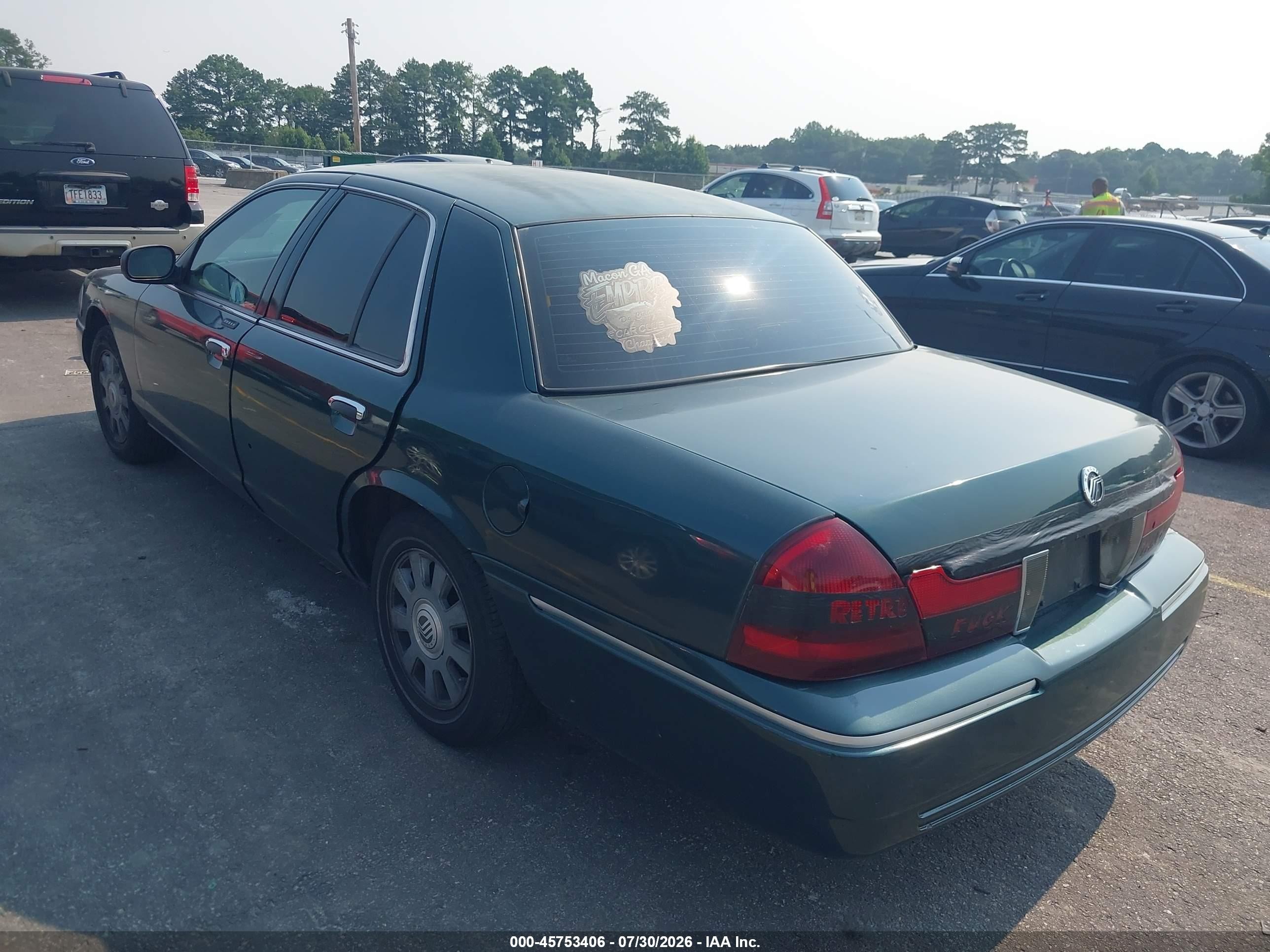 2004 Mercury Grand Marquis Gs Зеленый vin: 2MEFM74W64X677095