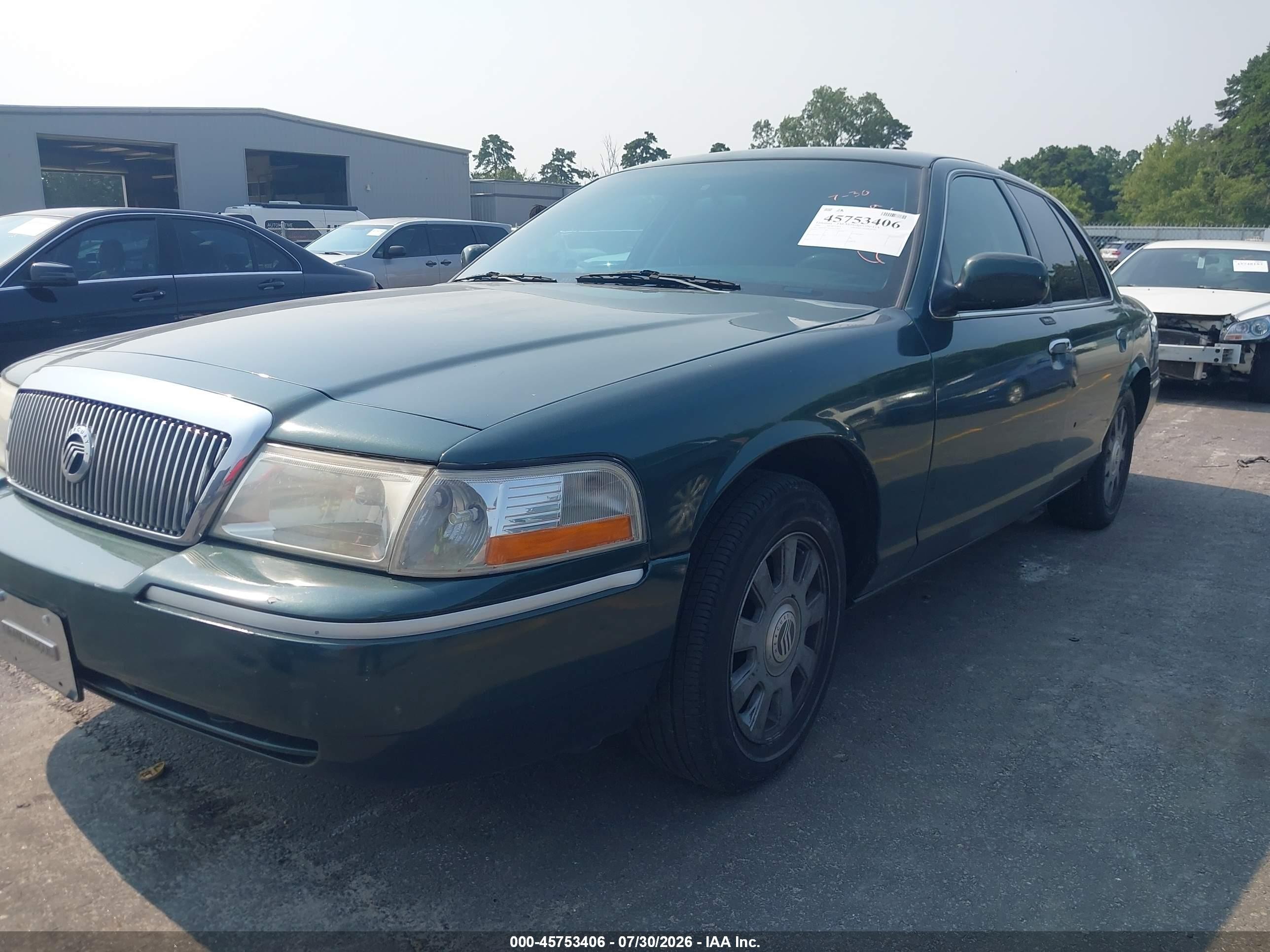 2004 Mercury Grand Marquis Gs Зеленый vin: 2MEFM74W64X677095