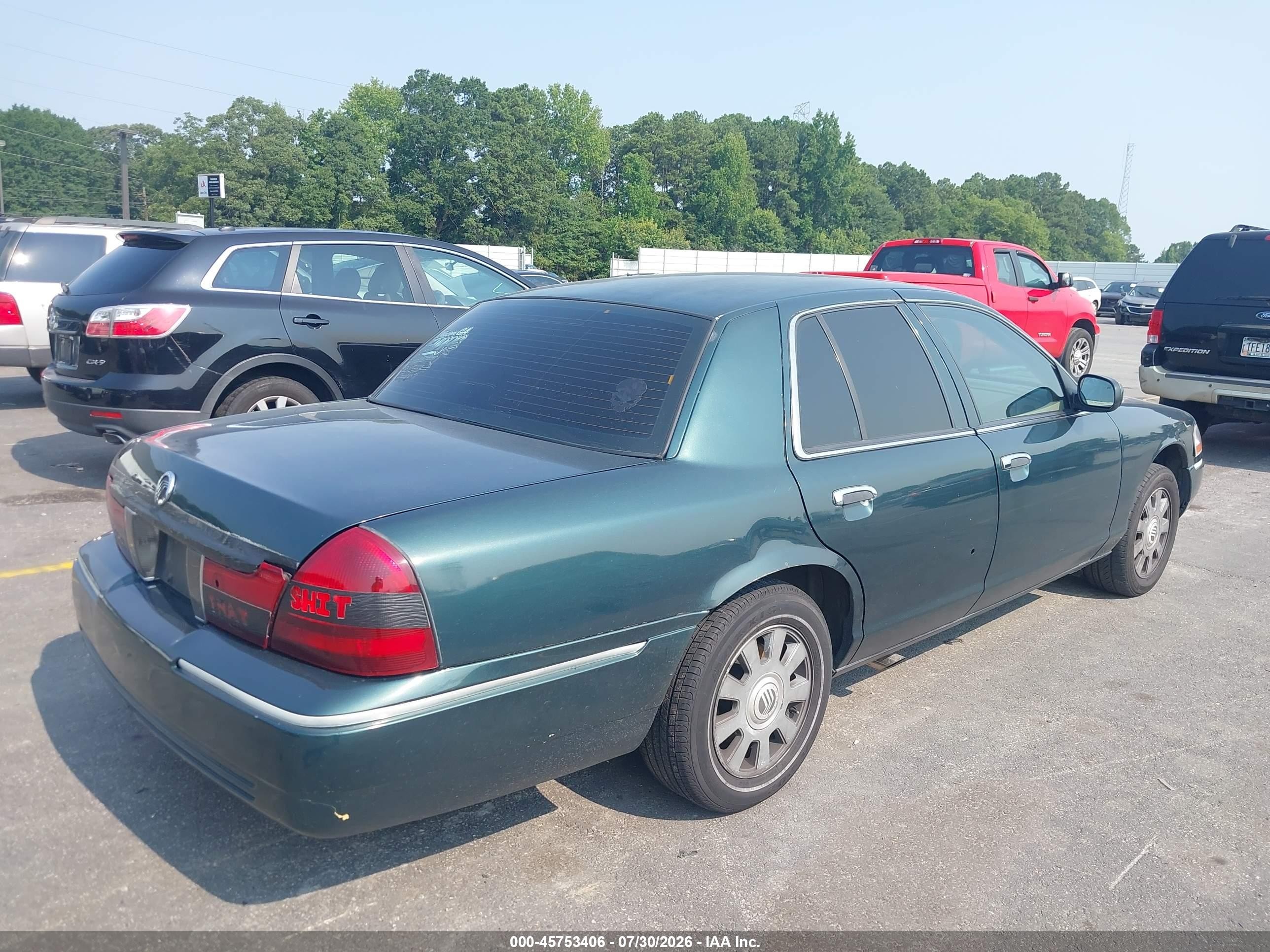 2004 Mercury Grand Marquis Gs Зеленый vin: 2MEFM74W64X677095