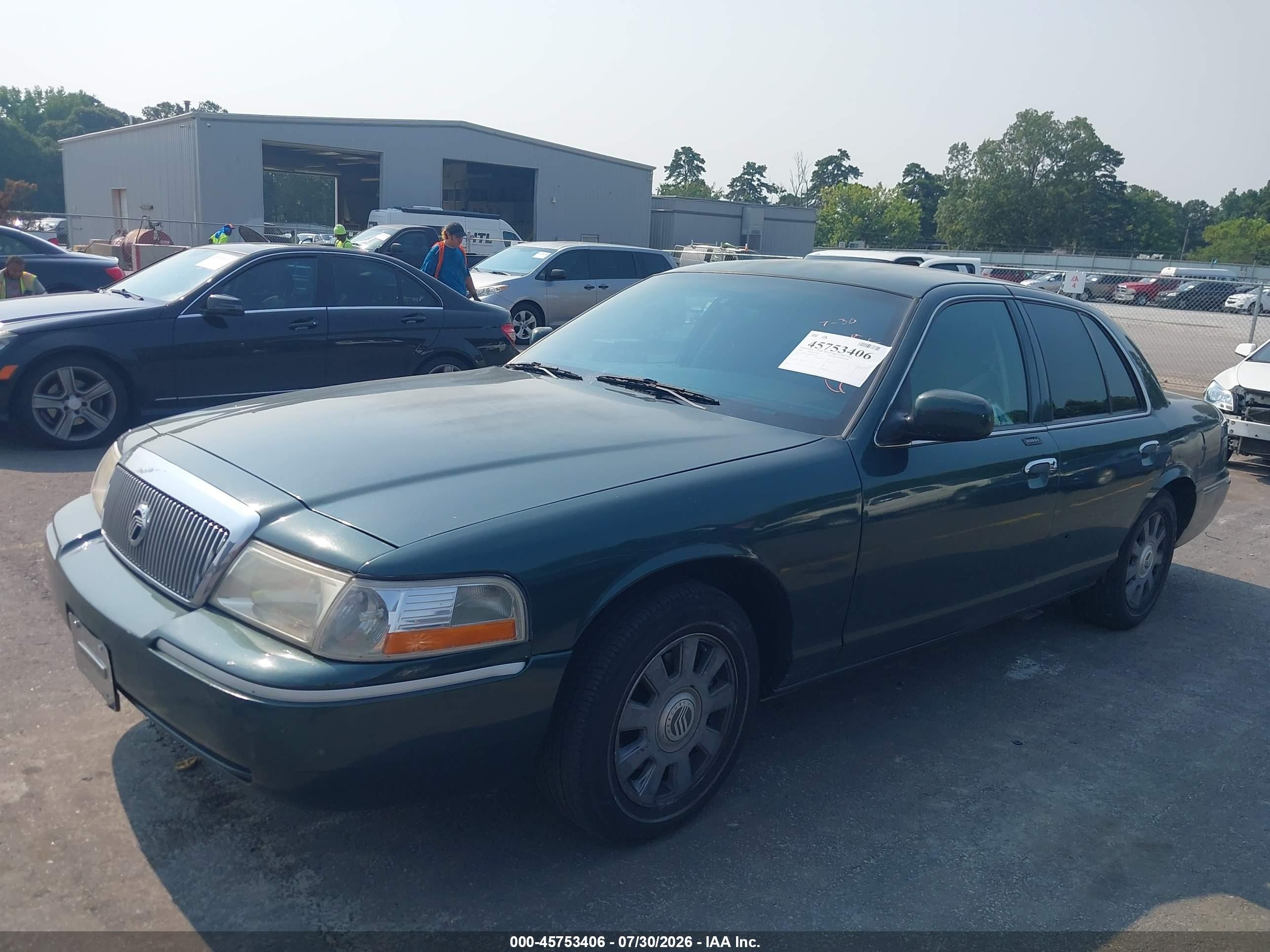 2004 Mercury Grand Marquis Gs Зеленый vin: 2MEFM74W64X677095