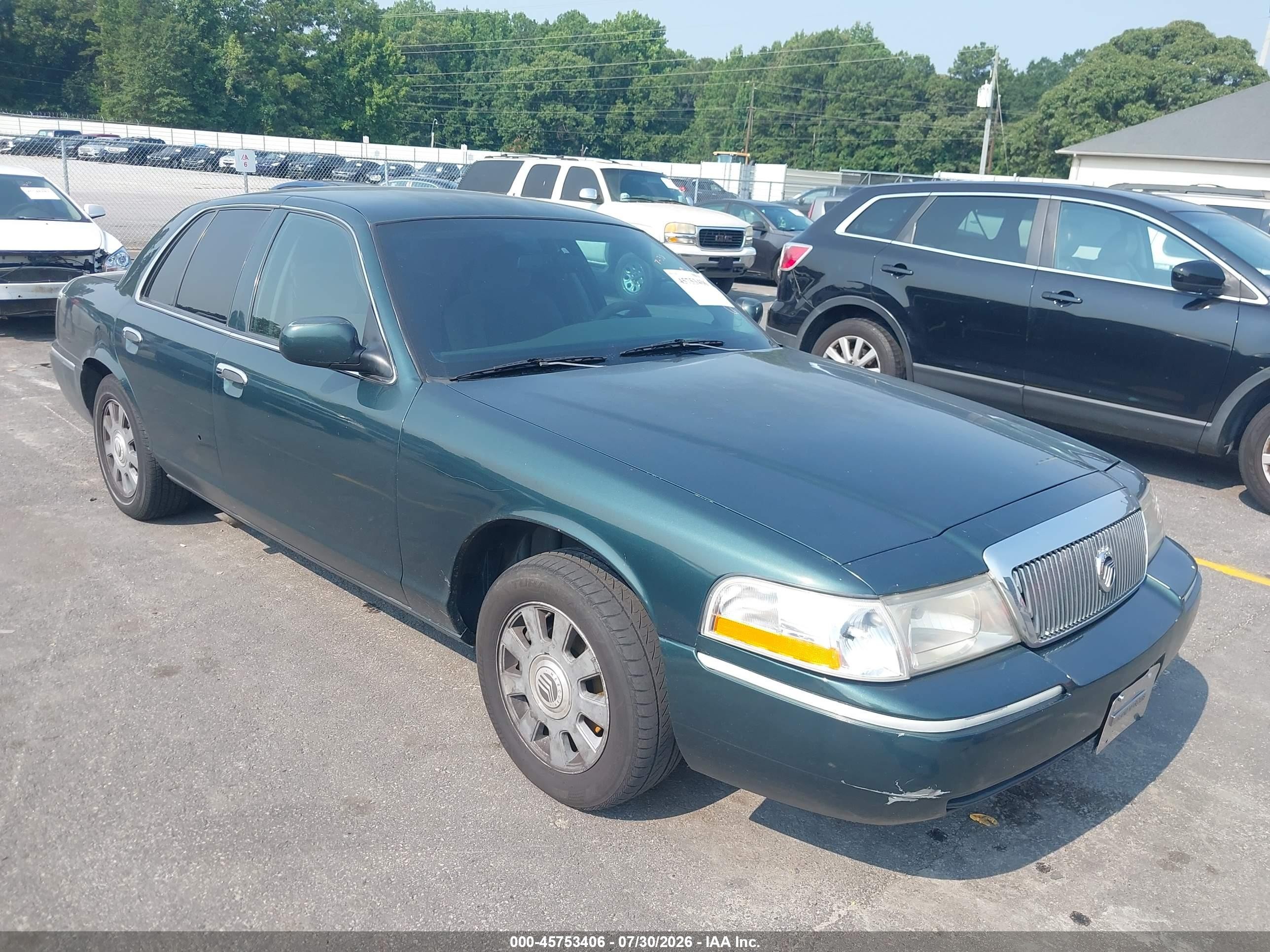 2004 Mercury Grand Marquis Gs Green vin: 2MEFM74W64X677095