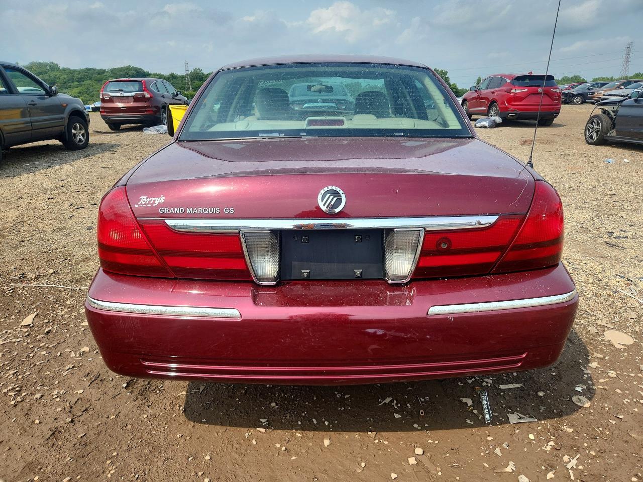 2005 Mercury Grand Marquis Gs Бордовый vin: 2MEFM74W65X634328