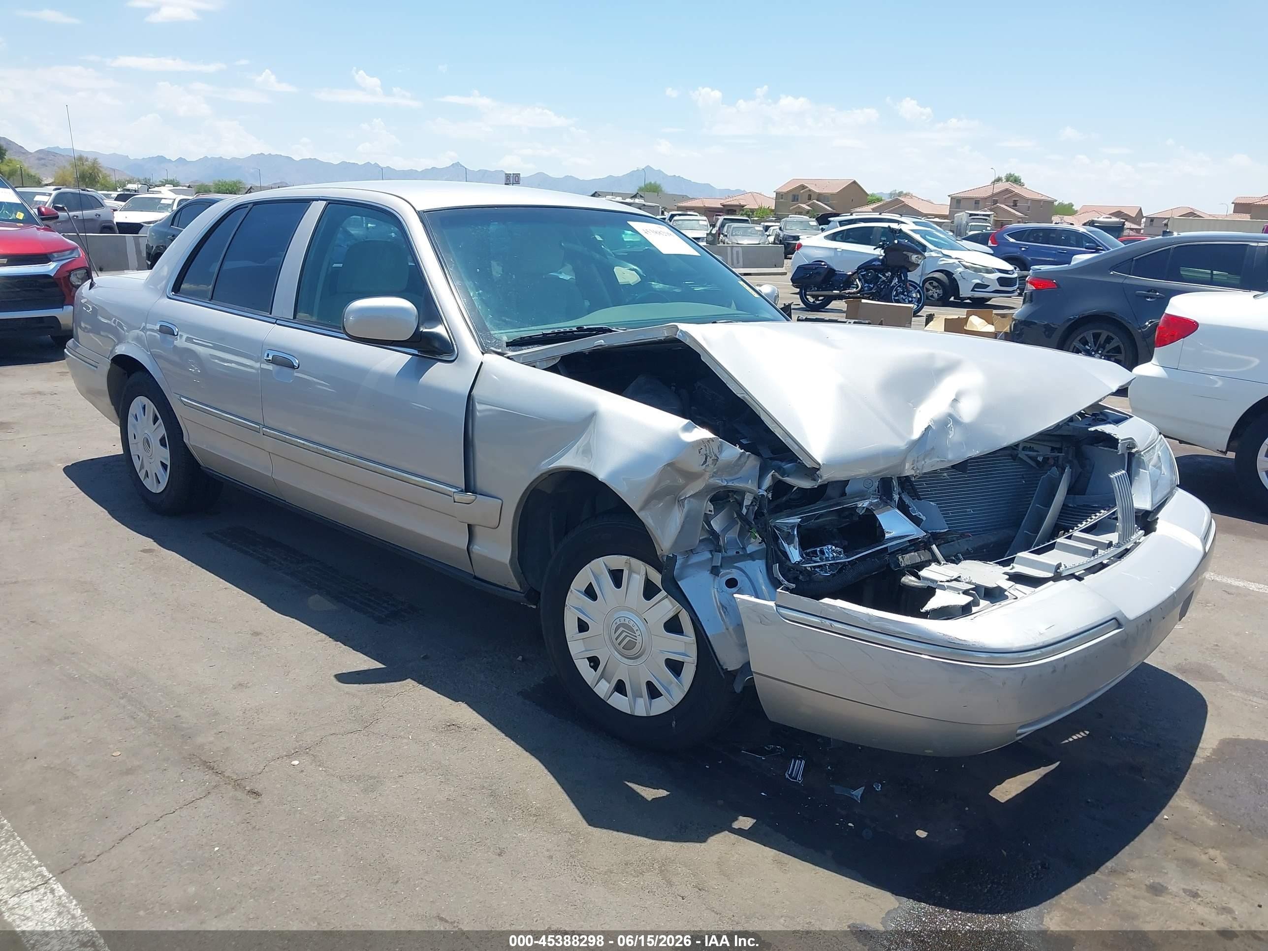 2005 Mercury Grand Marquis Gs Silver vin: 2MEFM74W65X663411